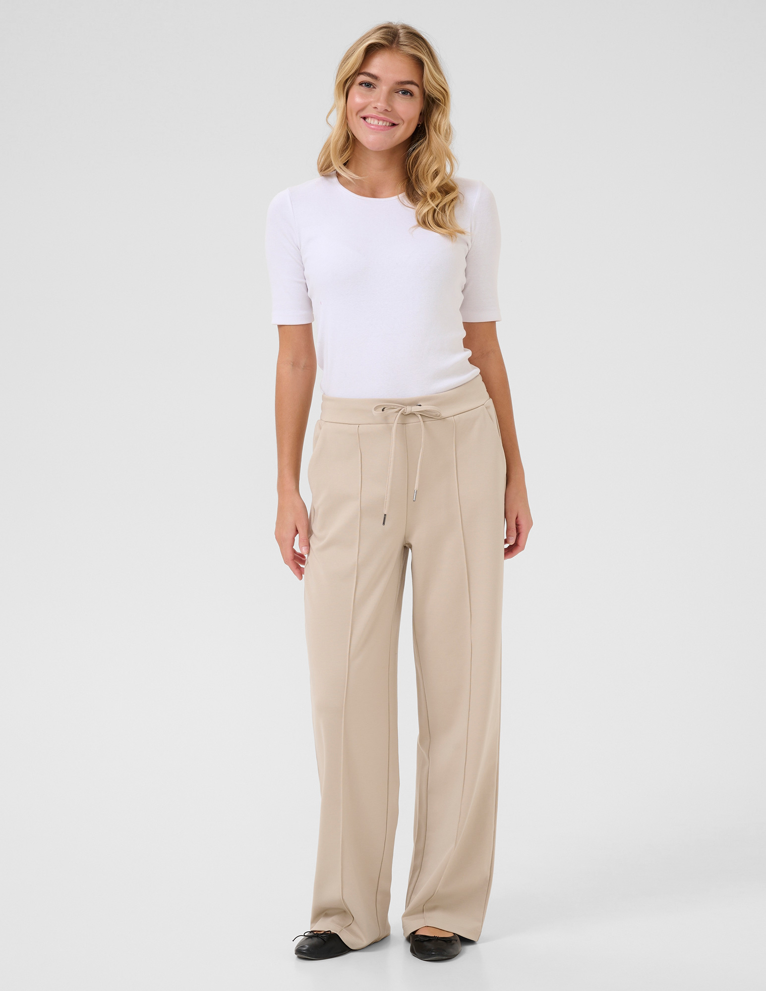 Kaffe Clothing Broek Jenny 10508621 Zand