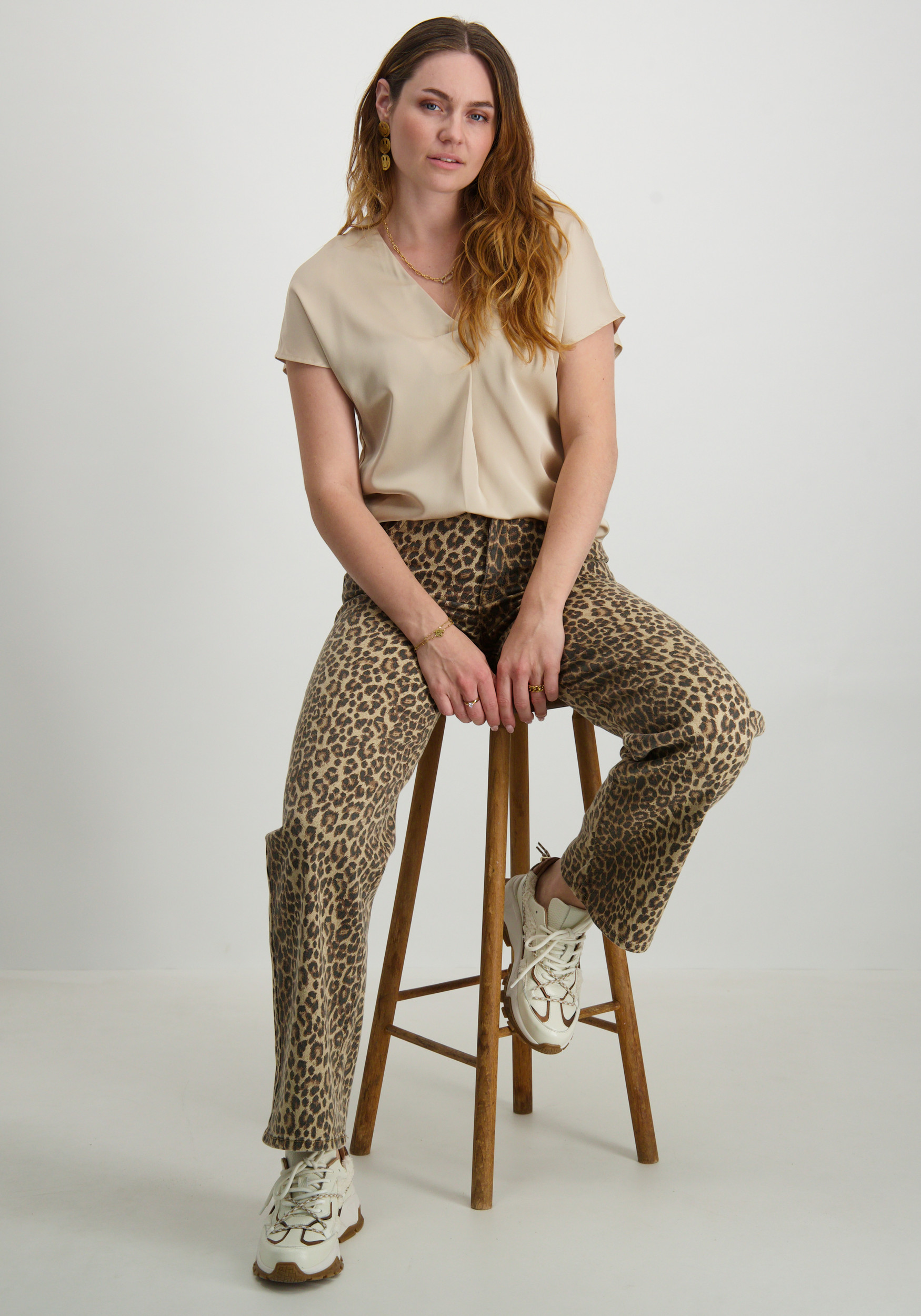 Vila T-shirt Ellette 14089239 Beige