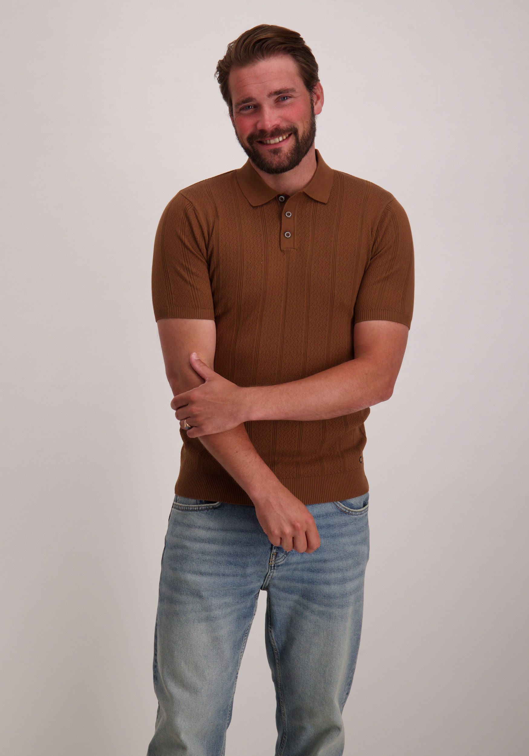 No Excess Polo 28240450 Licht bruin