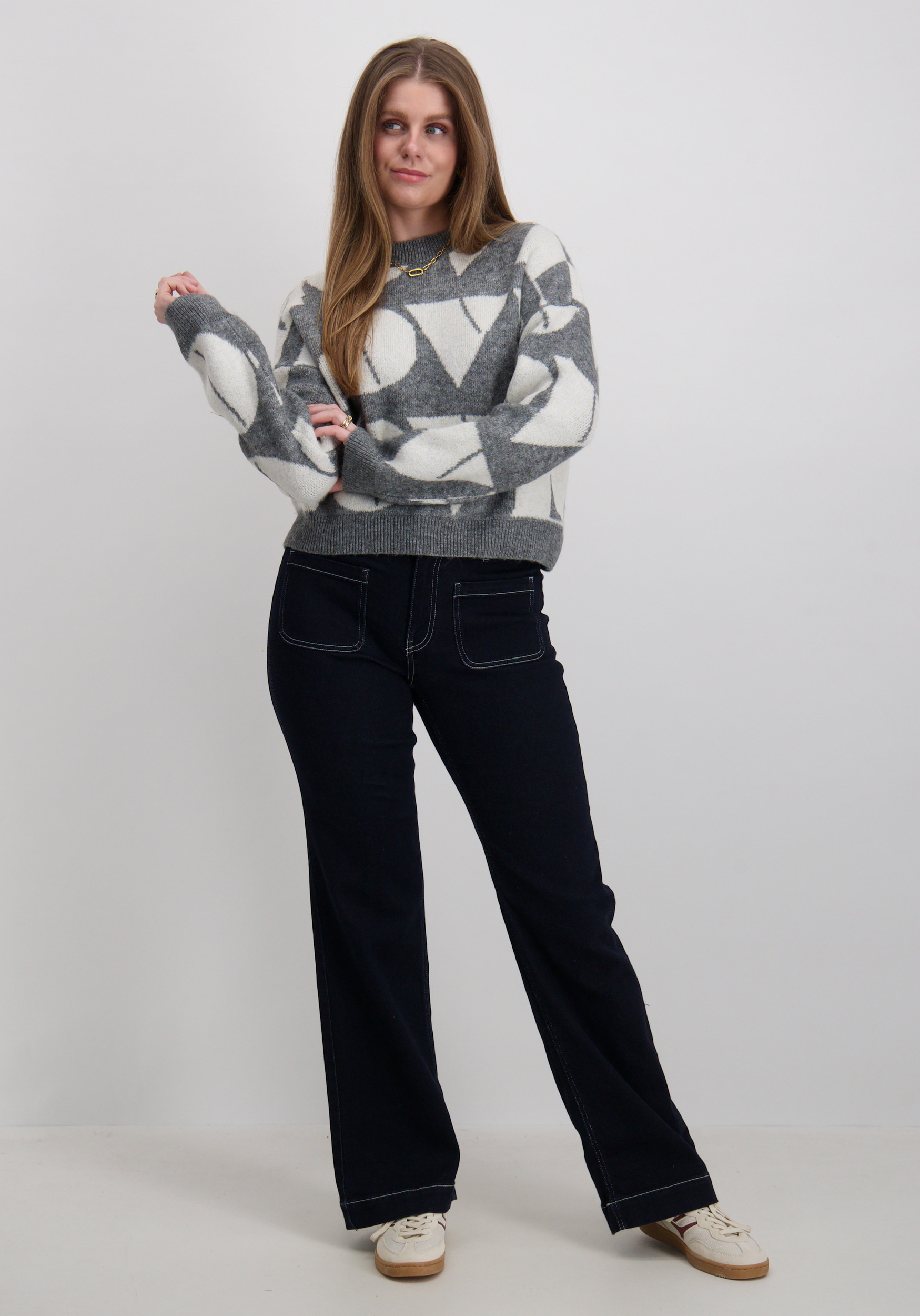 Vero moda Trui Love 10331432 Midden grijs