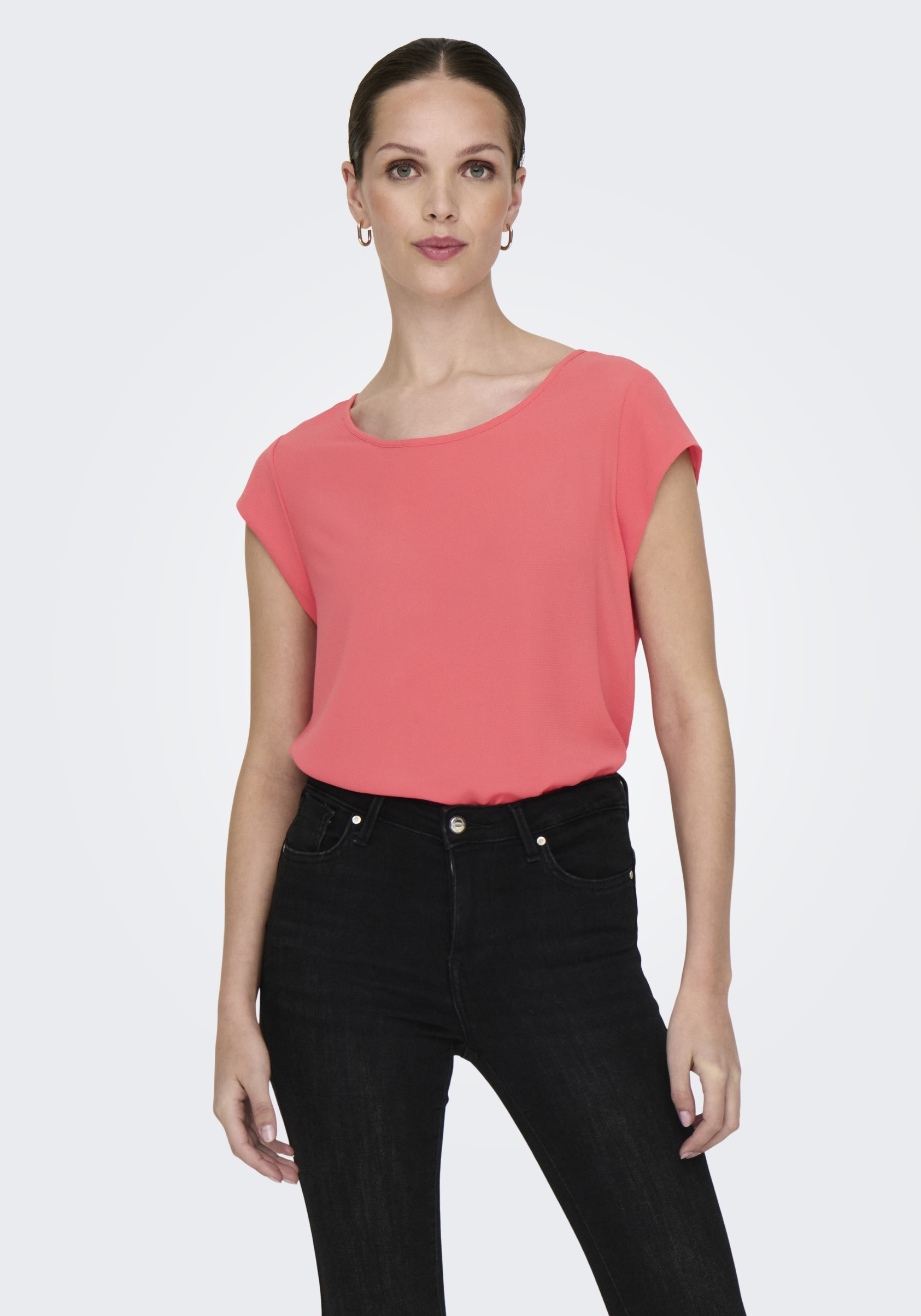 Only Blouse Vic 15142784 Licht Oranje