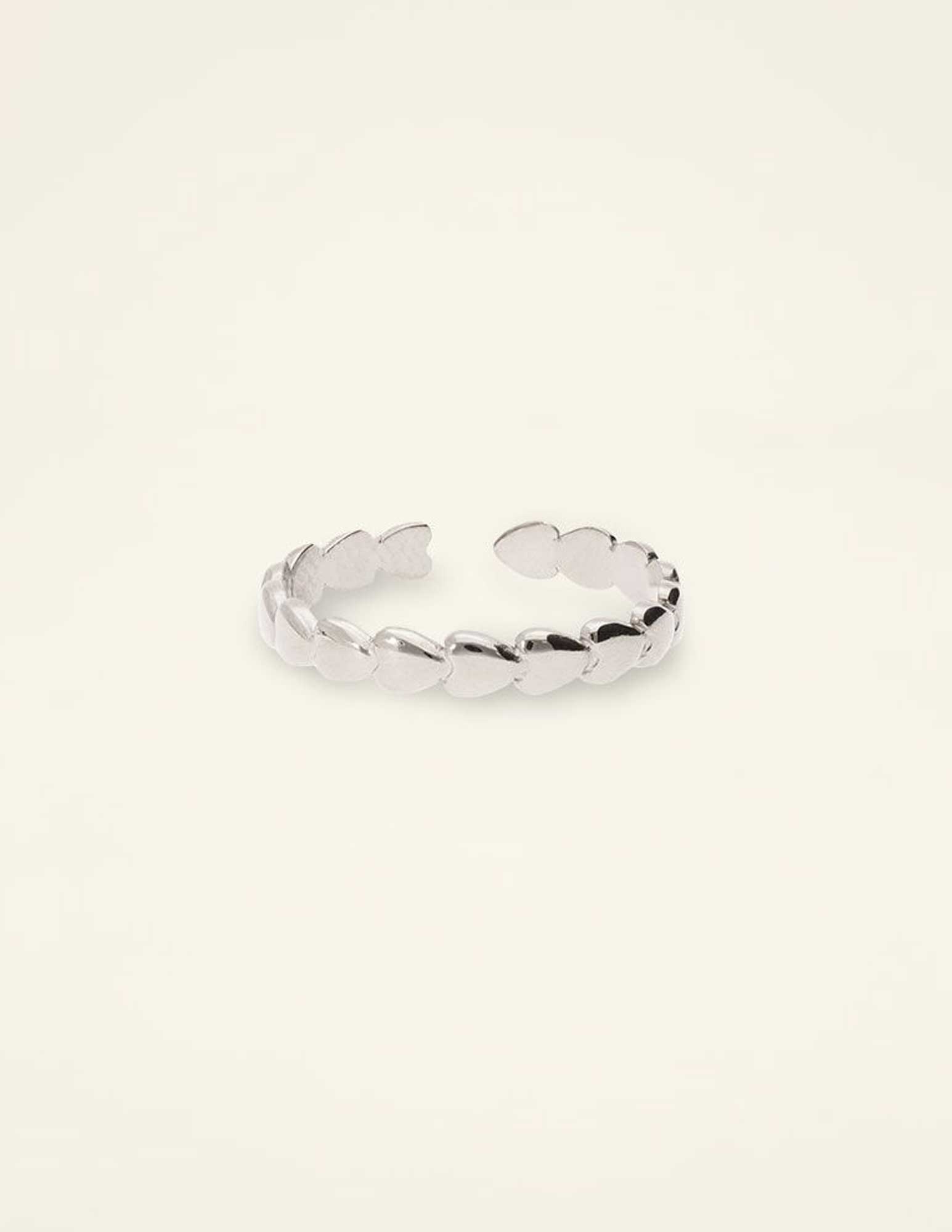 My Jewellery Ring met kleine hartjes MJ09051 Zilver