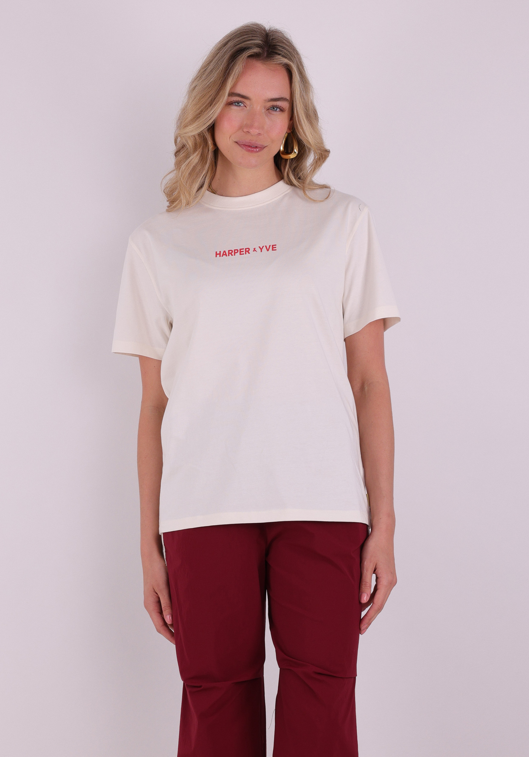 Harper & Yve T-shirt Mexican back SS6Y308 Ecru