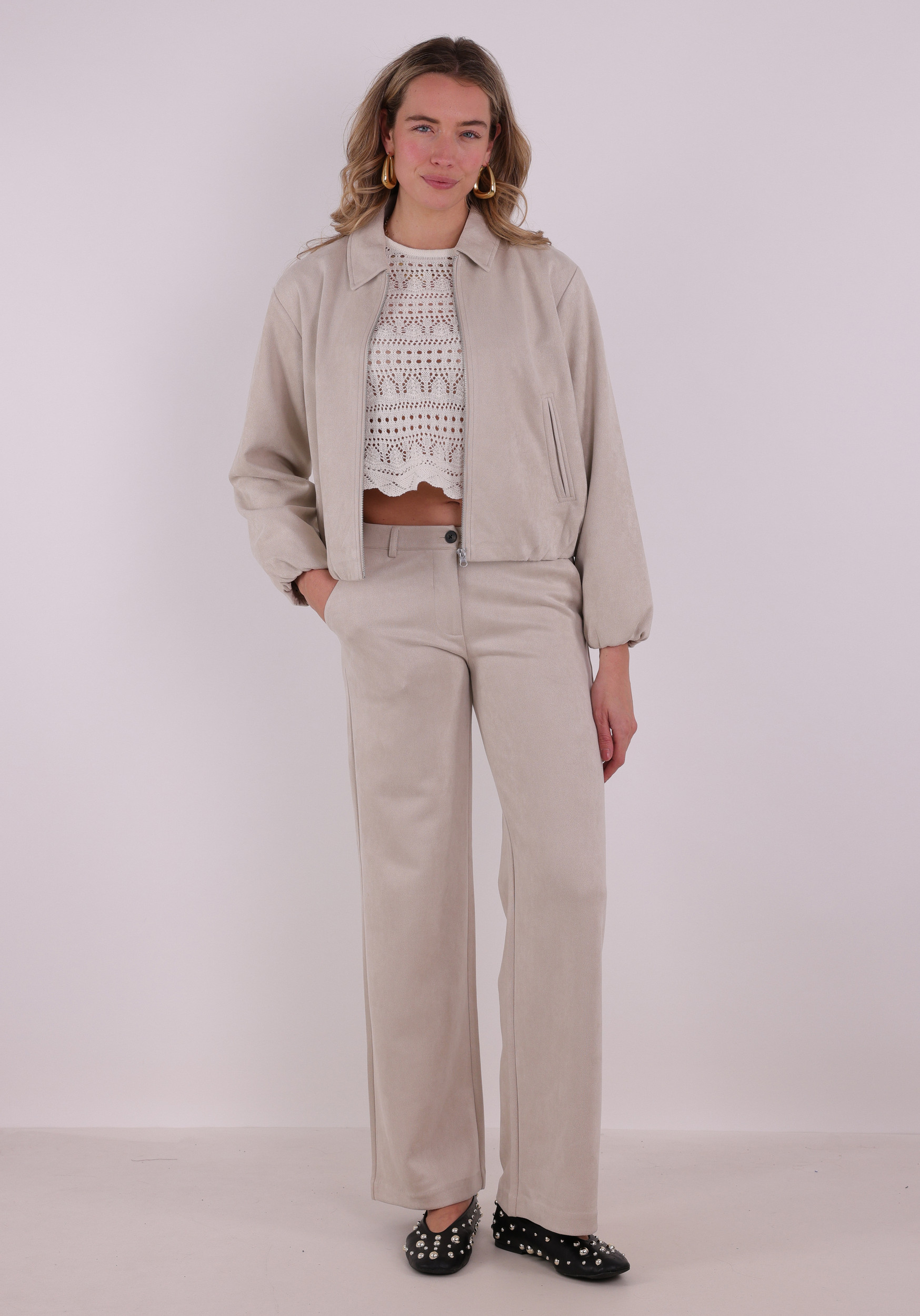 Only Trui Elke 15363049 Wolwit-ecru