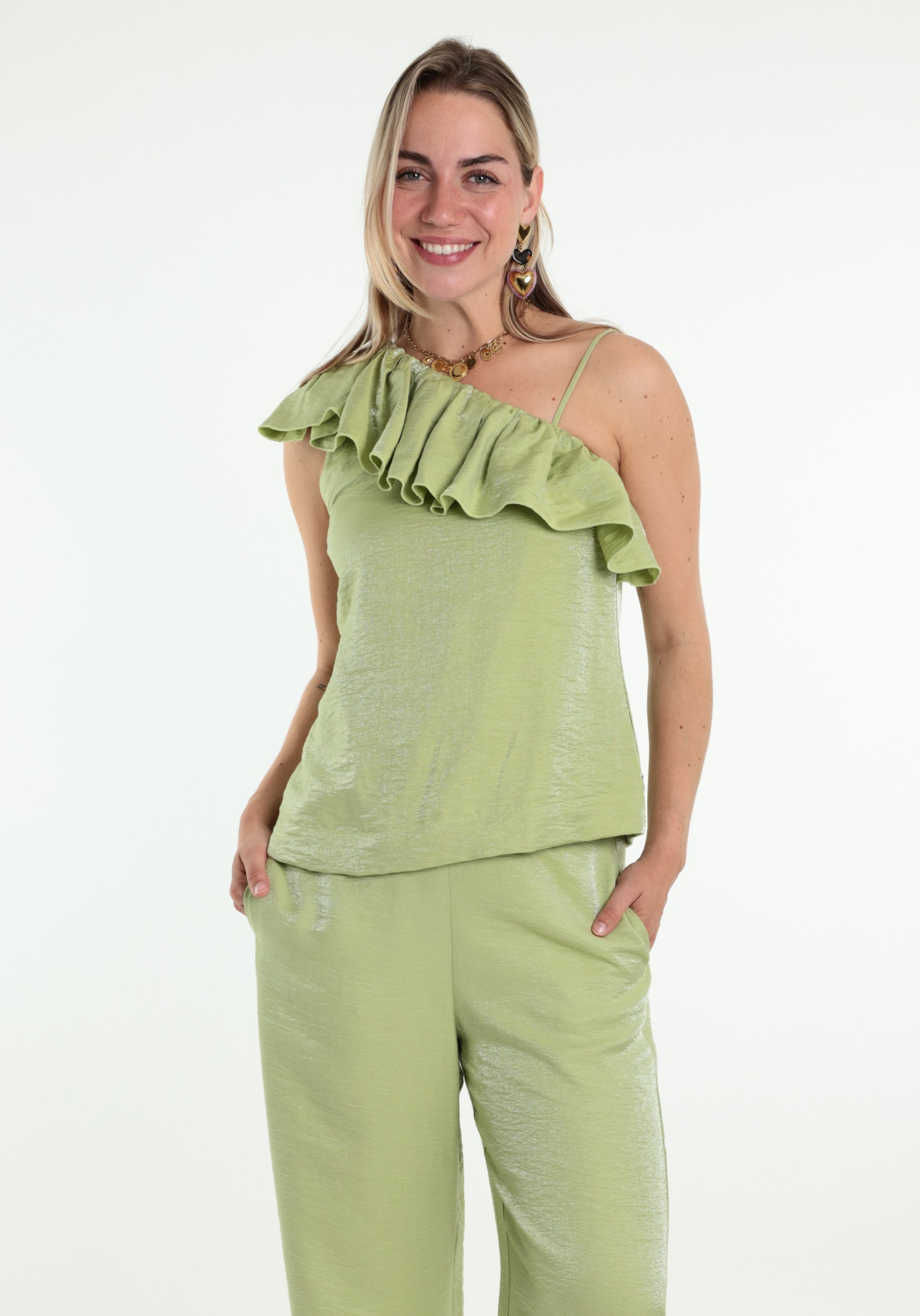 Jansen Amsterdam Top VIE SS26.4 Groen