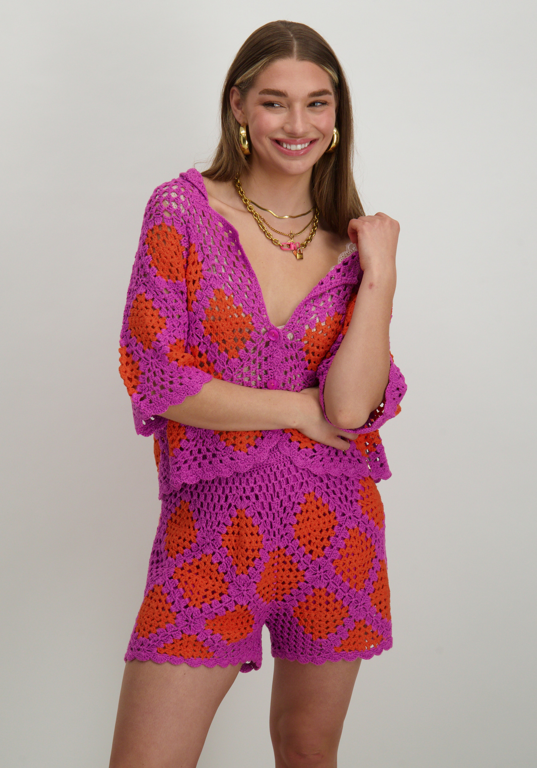 Harper & Yve Top Bente HS25P600 Donker Paars