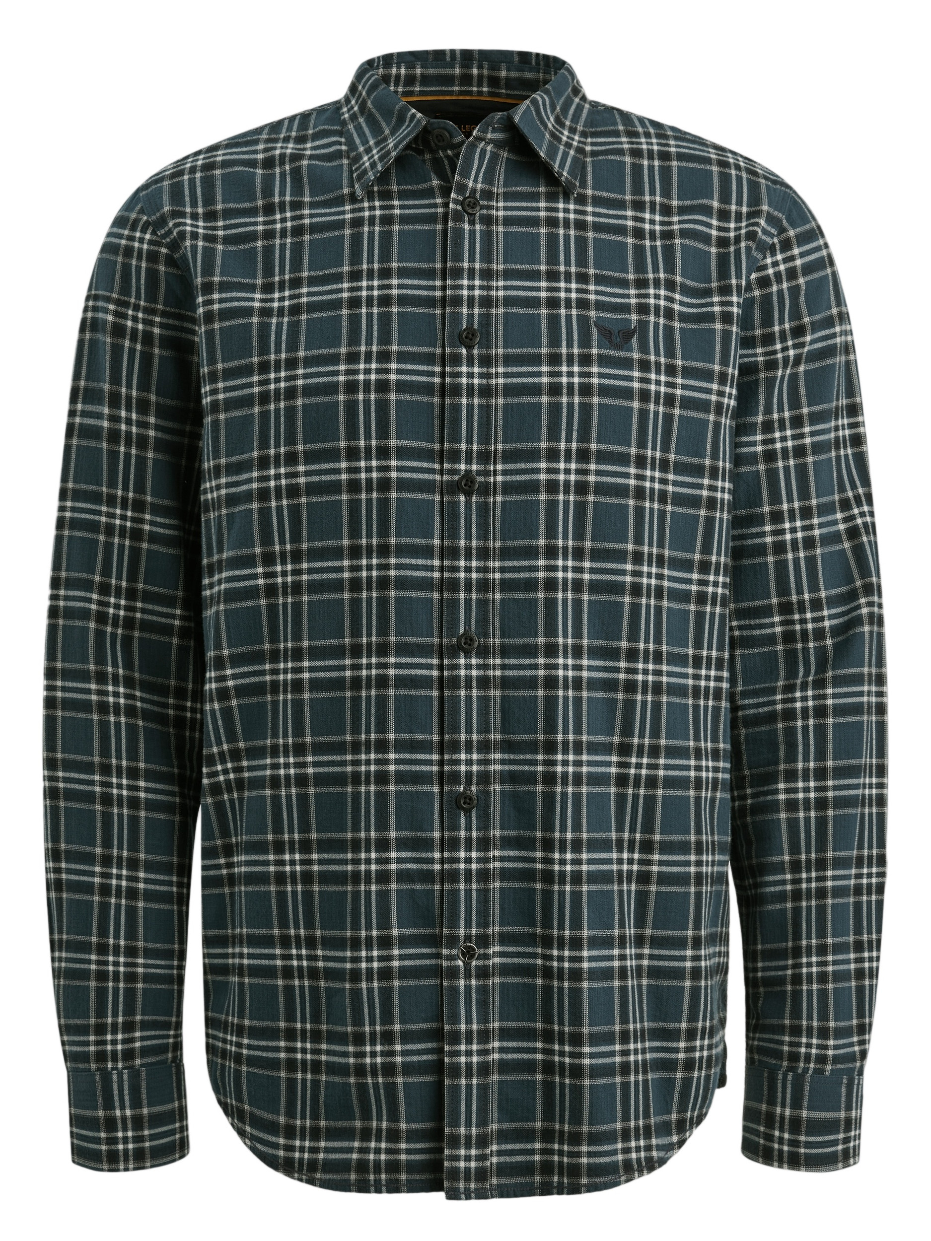 PME Legend Overhemd geruit PSI2510201 Donker blauw