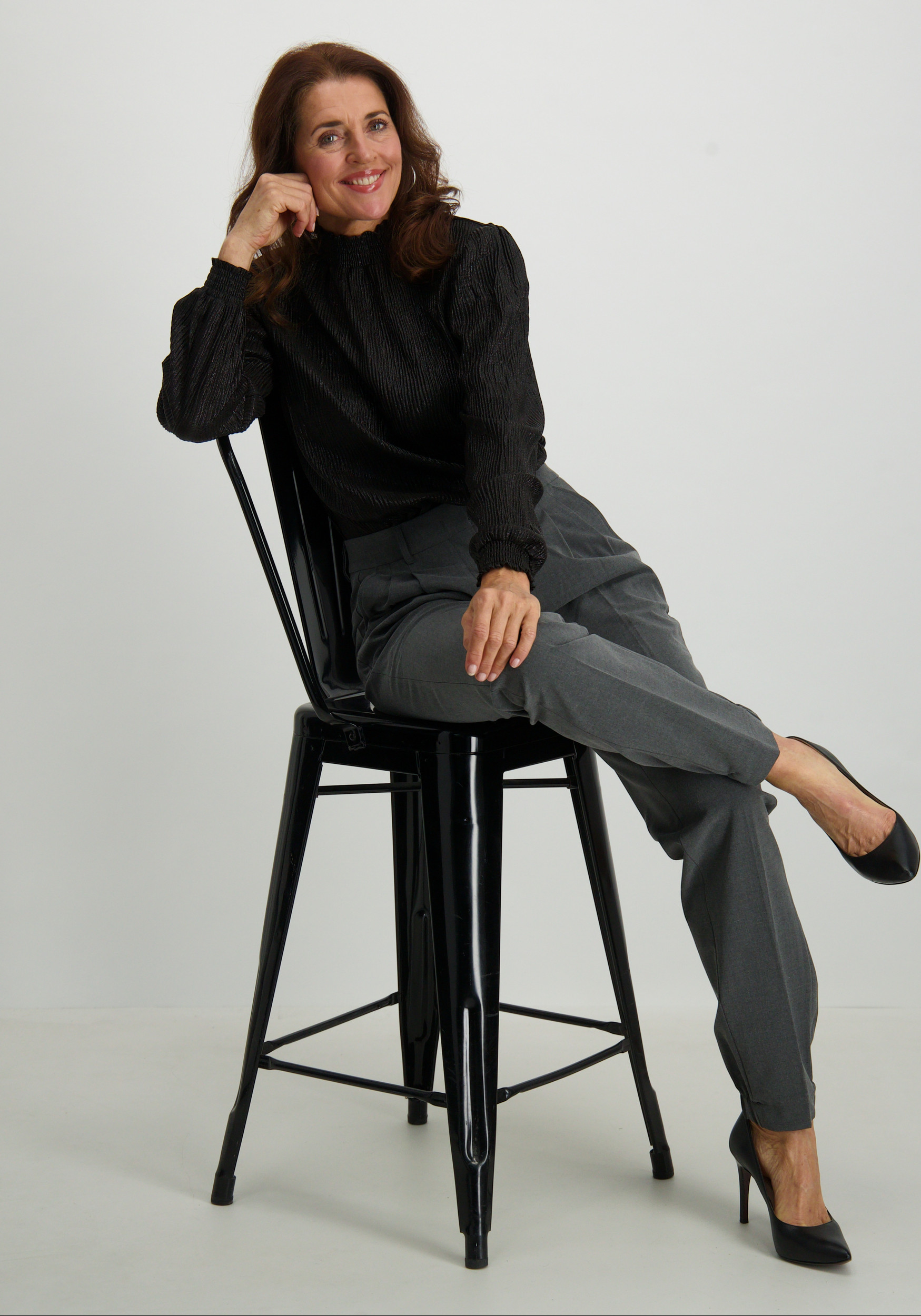 Geisha Broek 41540-10 Antraciet