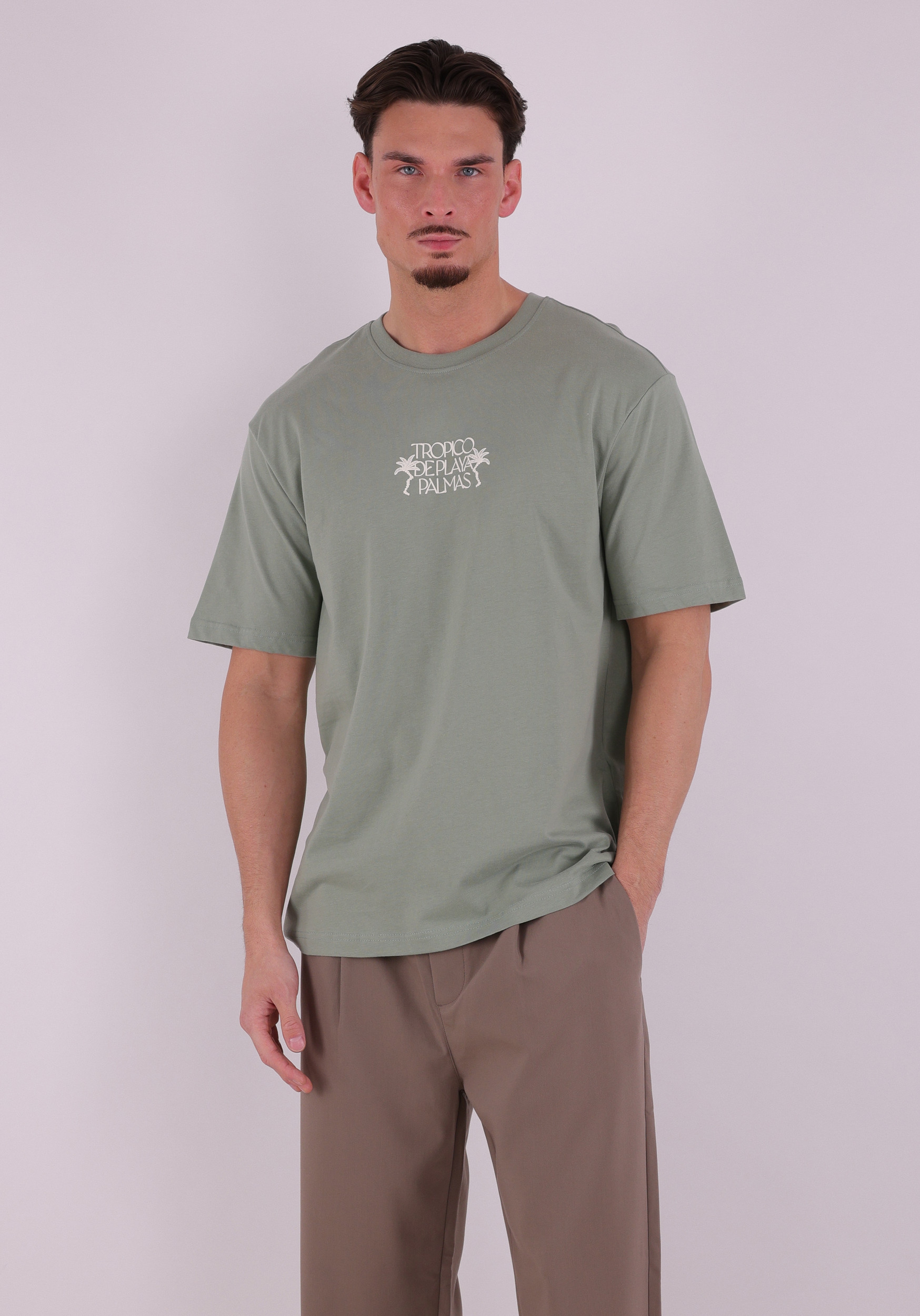 ONLY & SONS T-shirt Malik Tropico 22037482 Midden groen