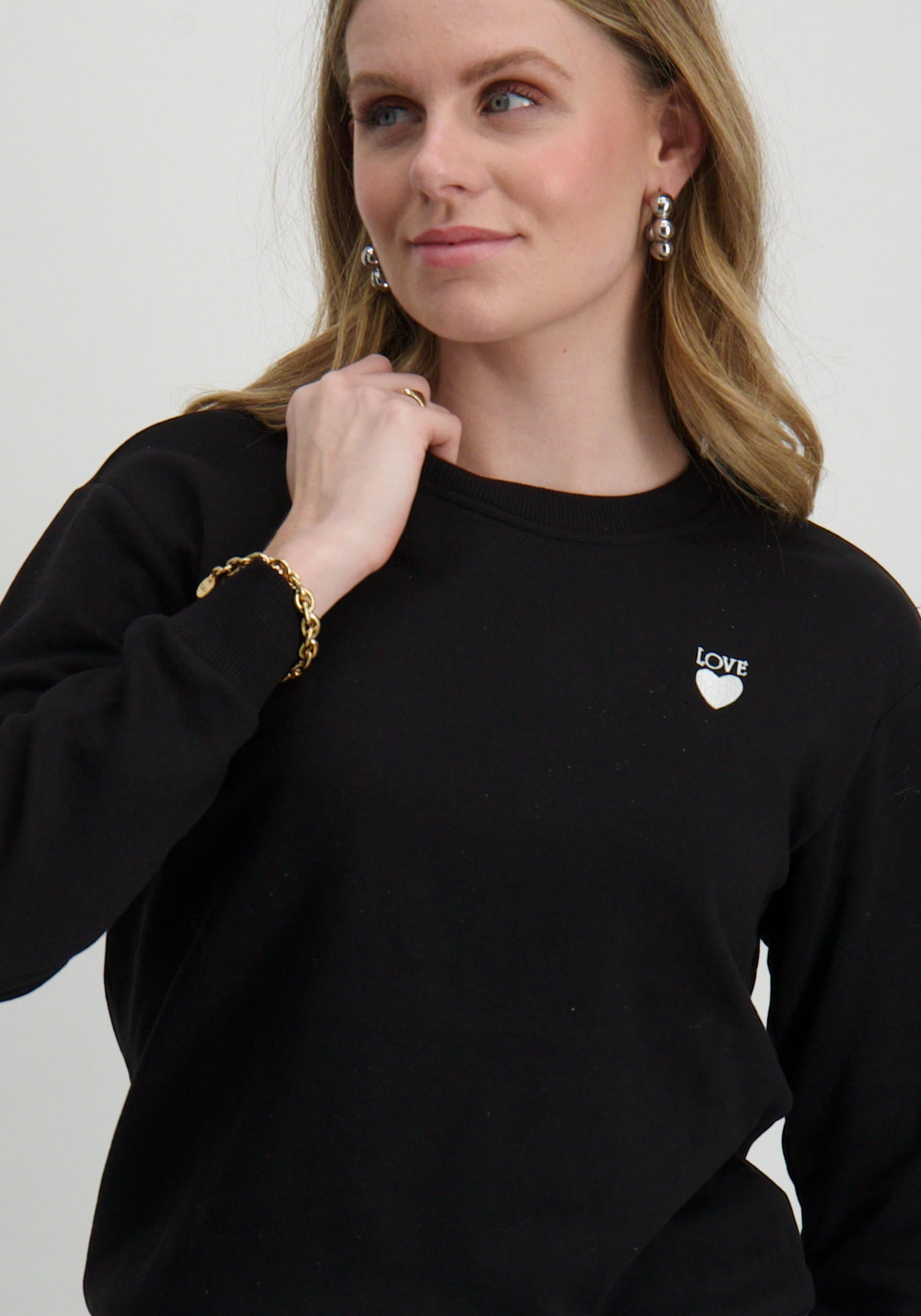 Jacqueline de jonge Sweater Paris 15221015 Zwart