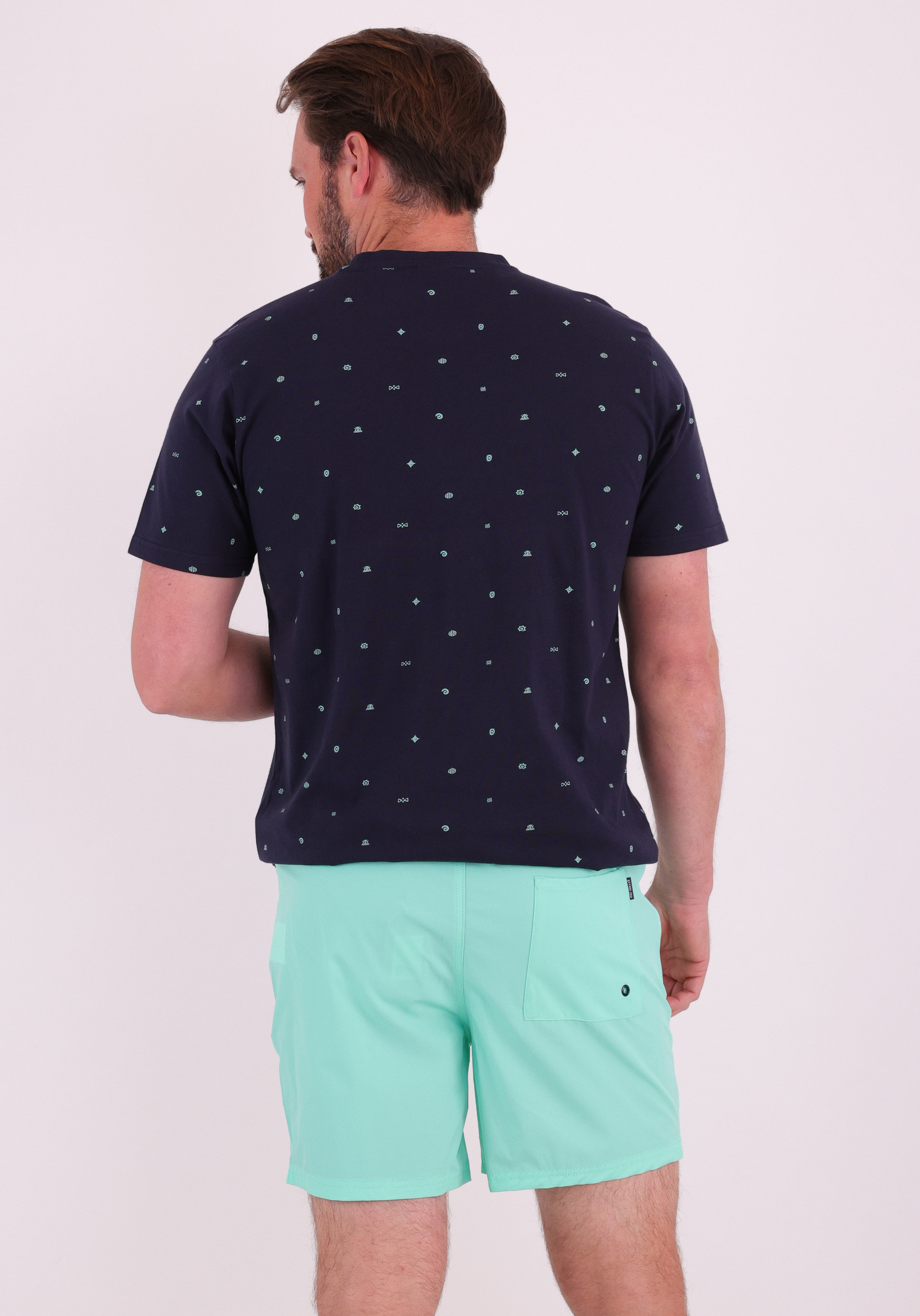 Petrol T-shirt M-1060-TSR131 Donker blauw