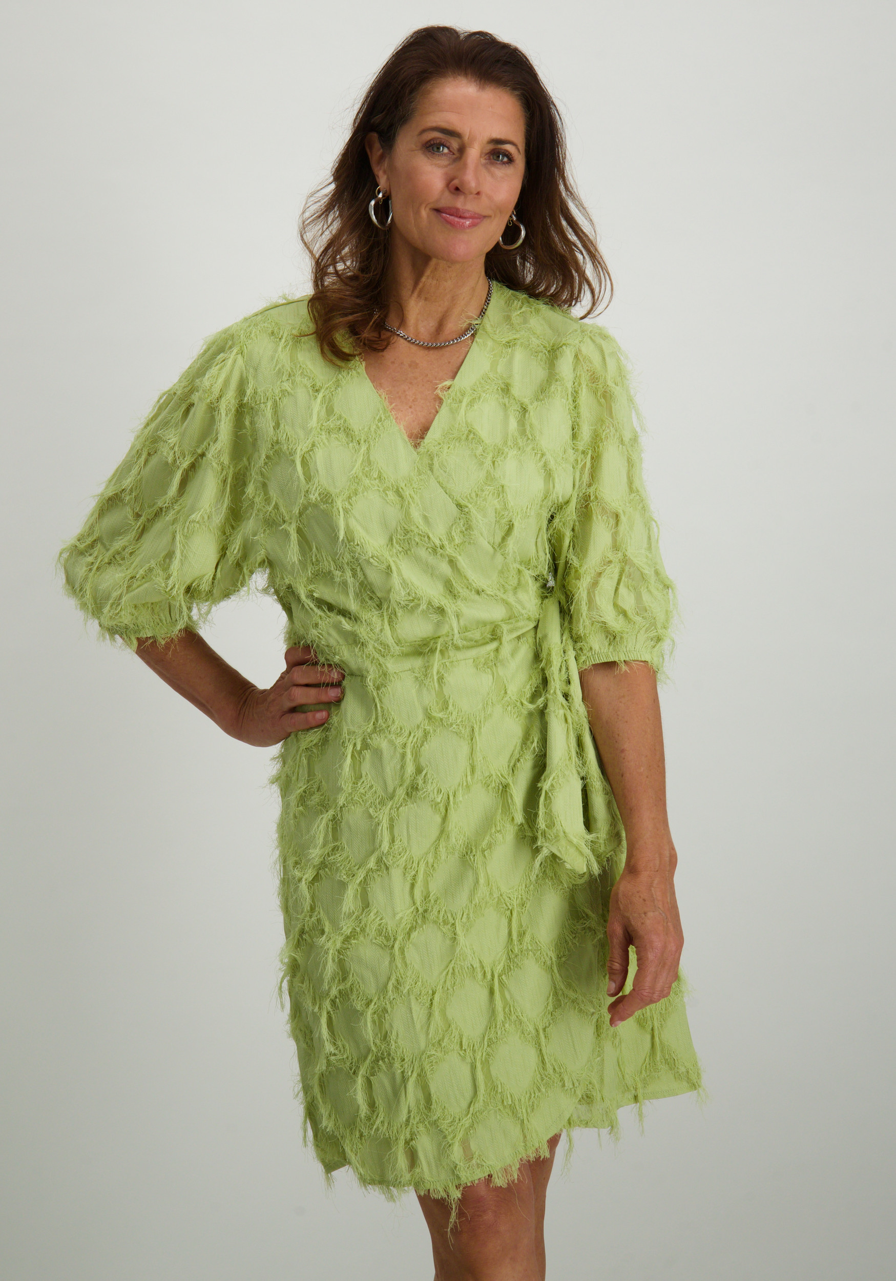 Aaiko BV Jurk FLORICA PES 482 Licht groen