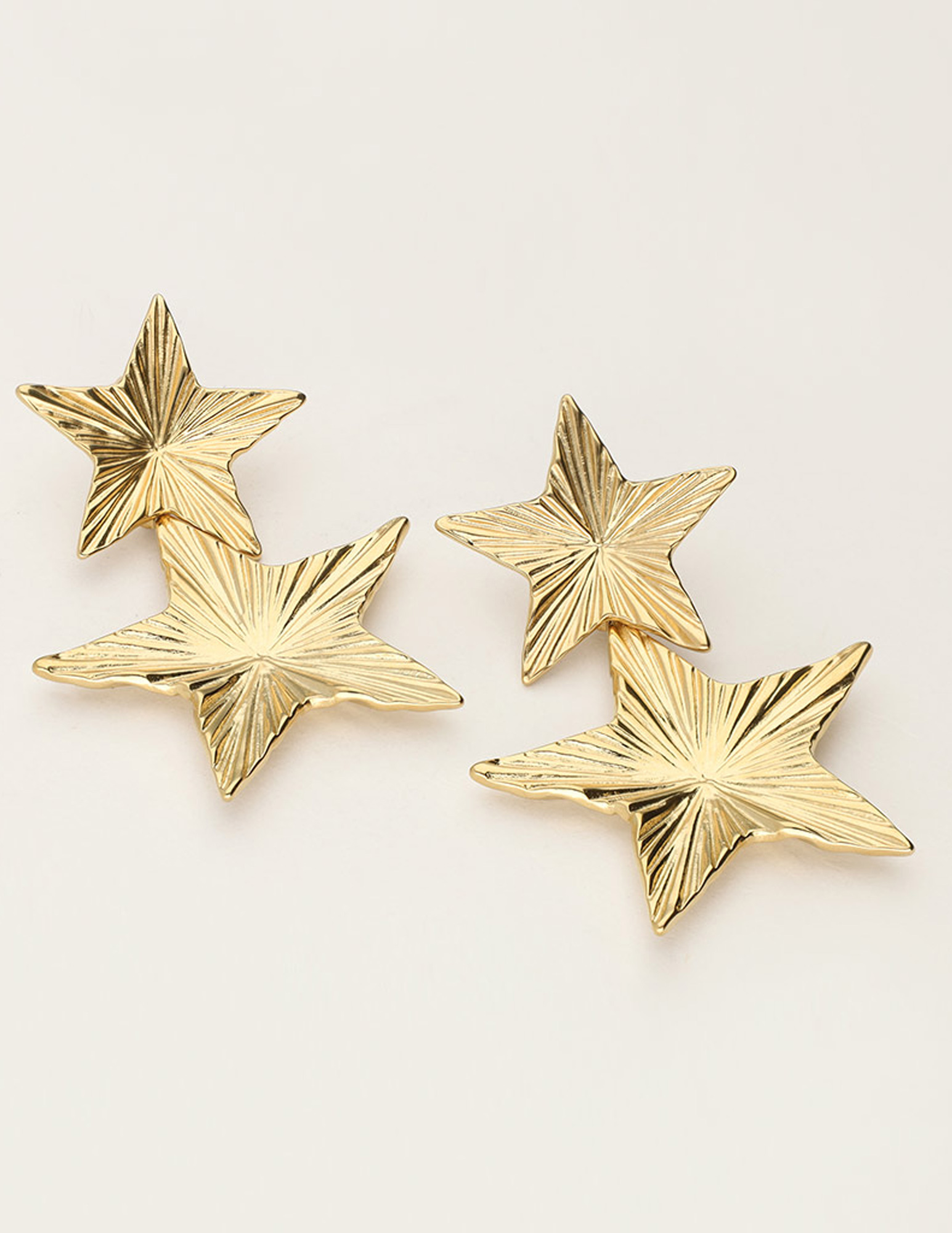 My Jewellery Starry statement oorbellen met sterren MJ11933 Goud