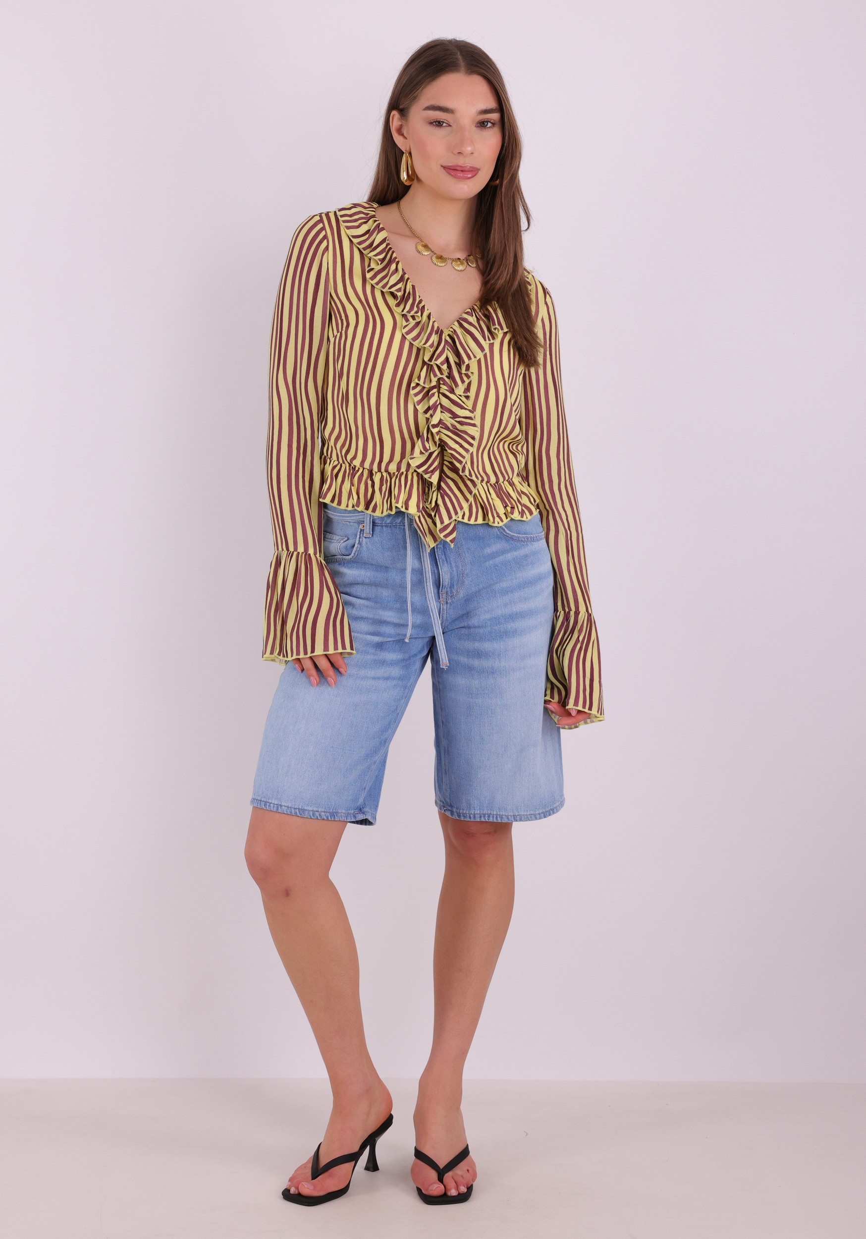 Cup of Joe Korte broek Harper Licht blauw