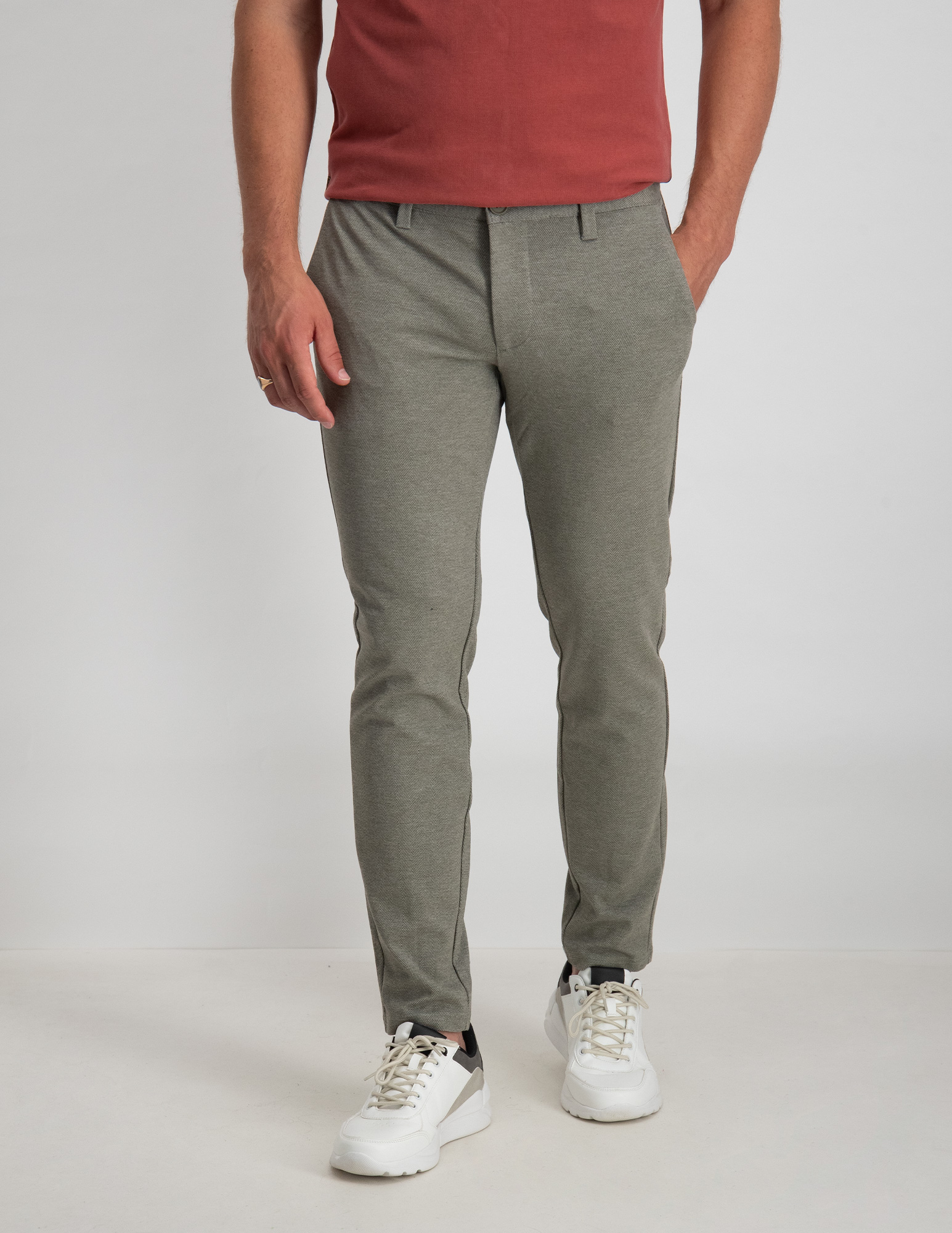 ONLY & SONS Mark pants herringbone 22025376 Grijs