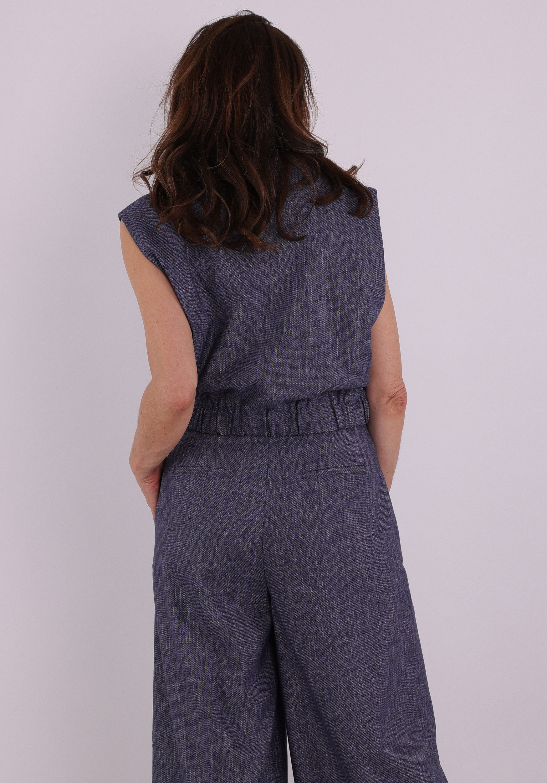 Aaiko BV Gilet Olivia Olivia denim vis 368 Jeans blauw