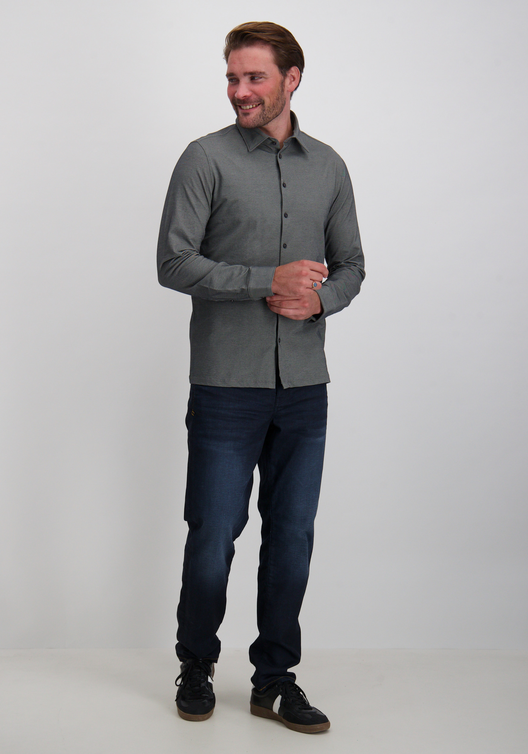 No Excess Overhemd 29410881 Donker Grijs