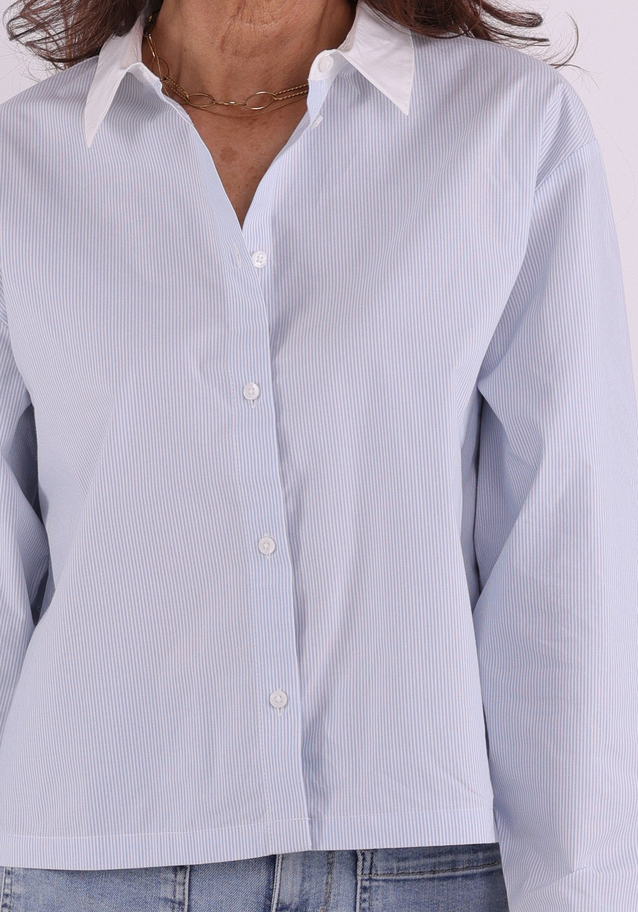 Ichi Blouse Keila 20125632 Blauw