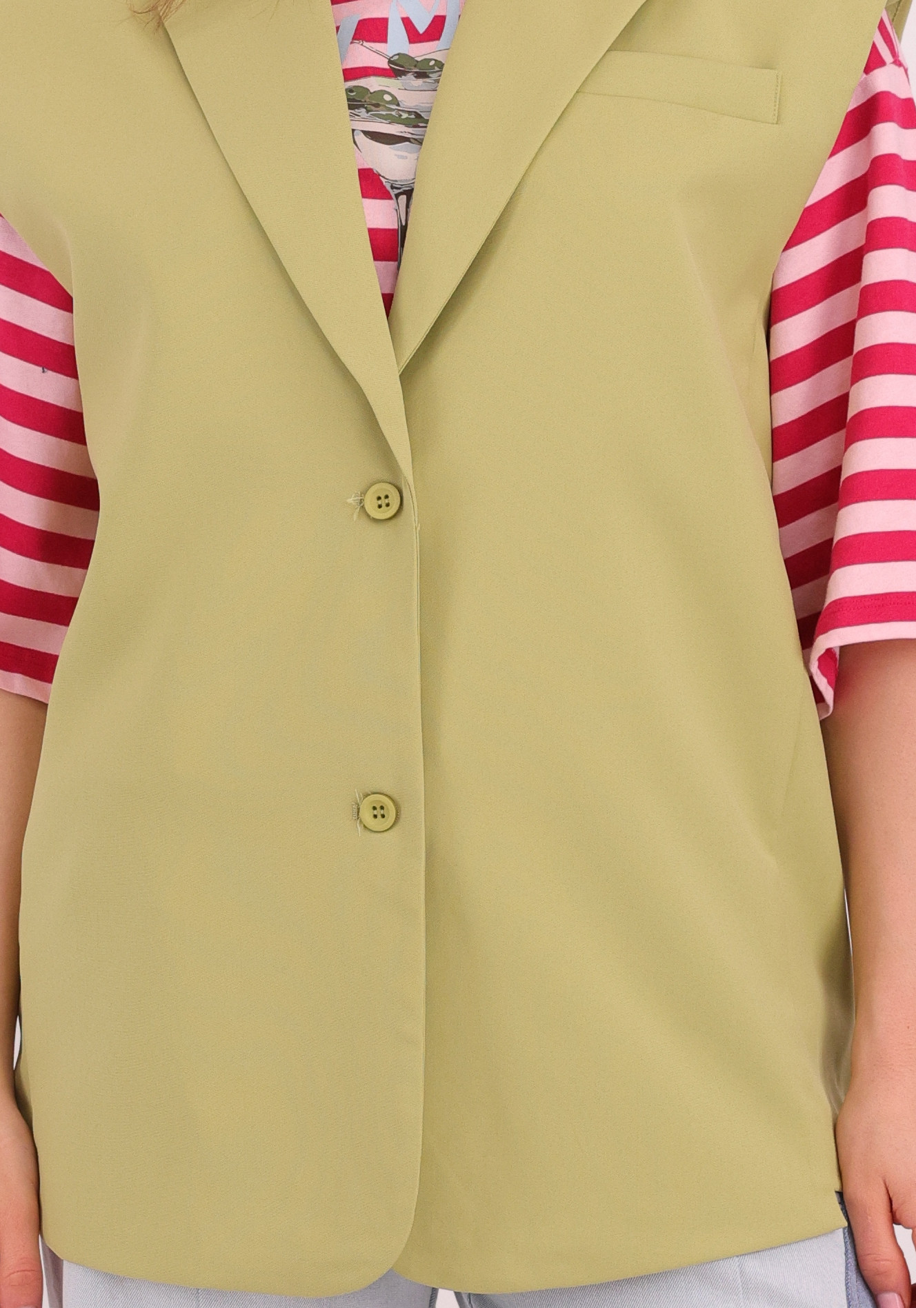 Refined Department Gilet Spencer R2603663964 Groen