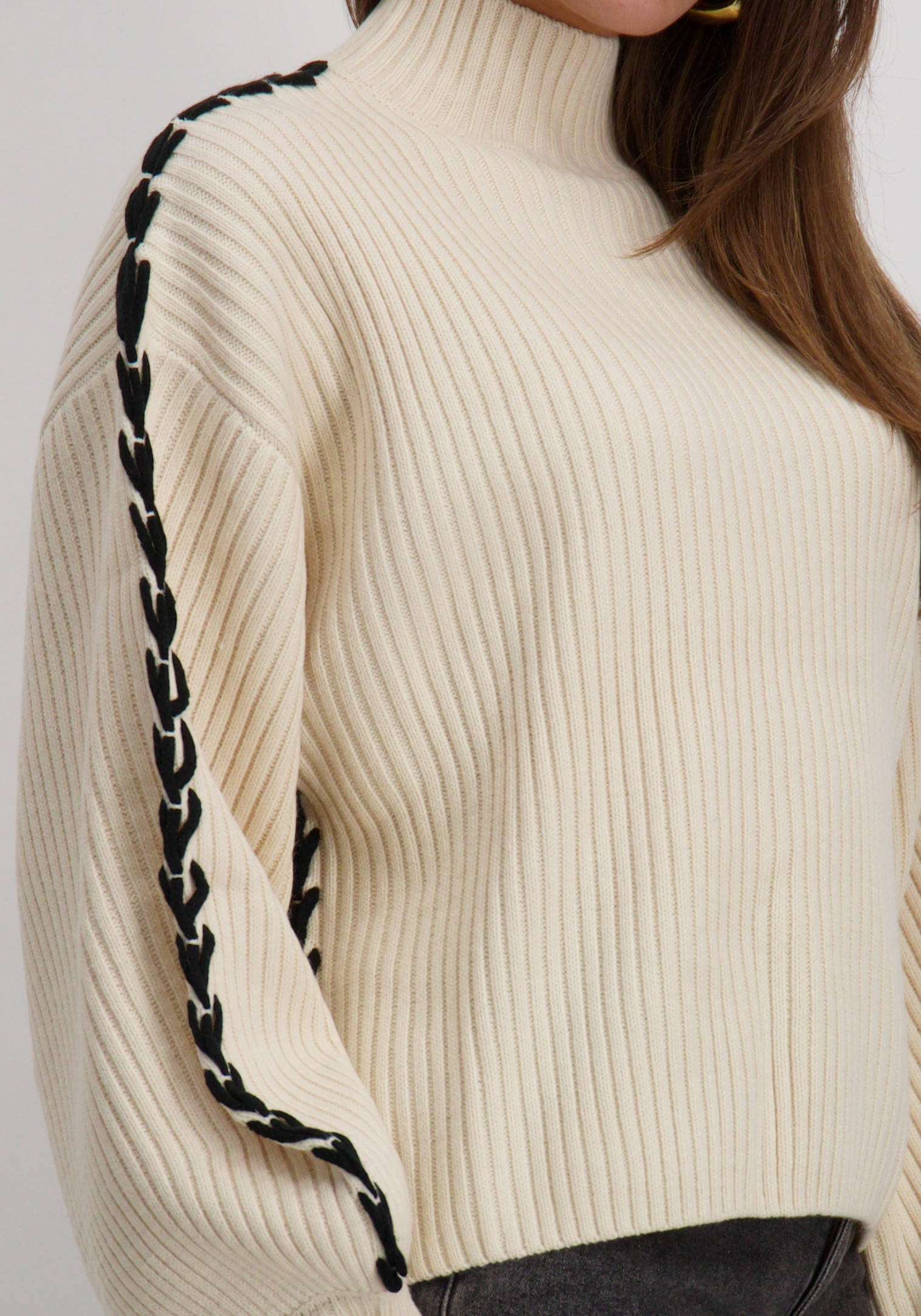 Lofty Manner Trui Evelyn Qj10 Wolwit-ecru