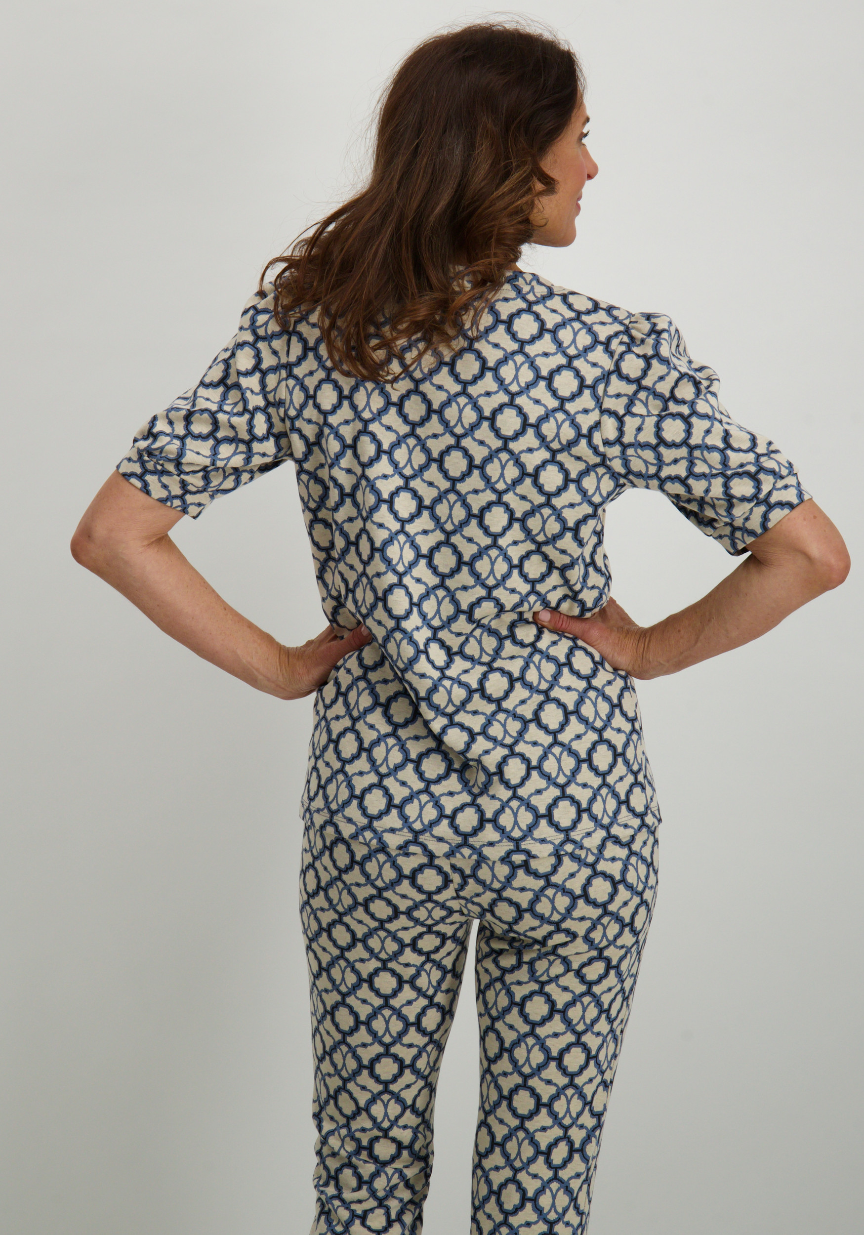 Geisha Top 53160-70 Blauw