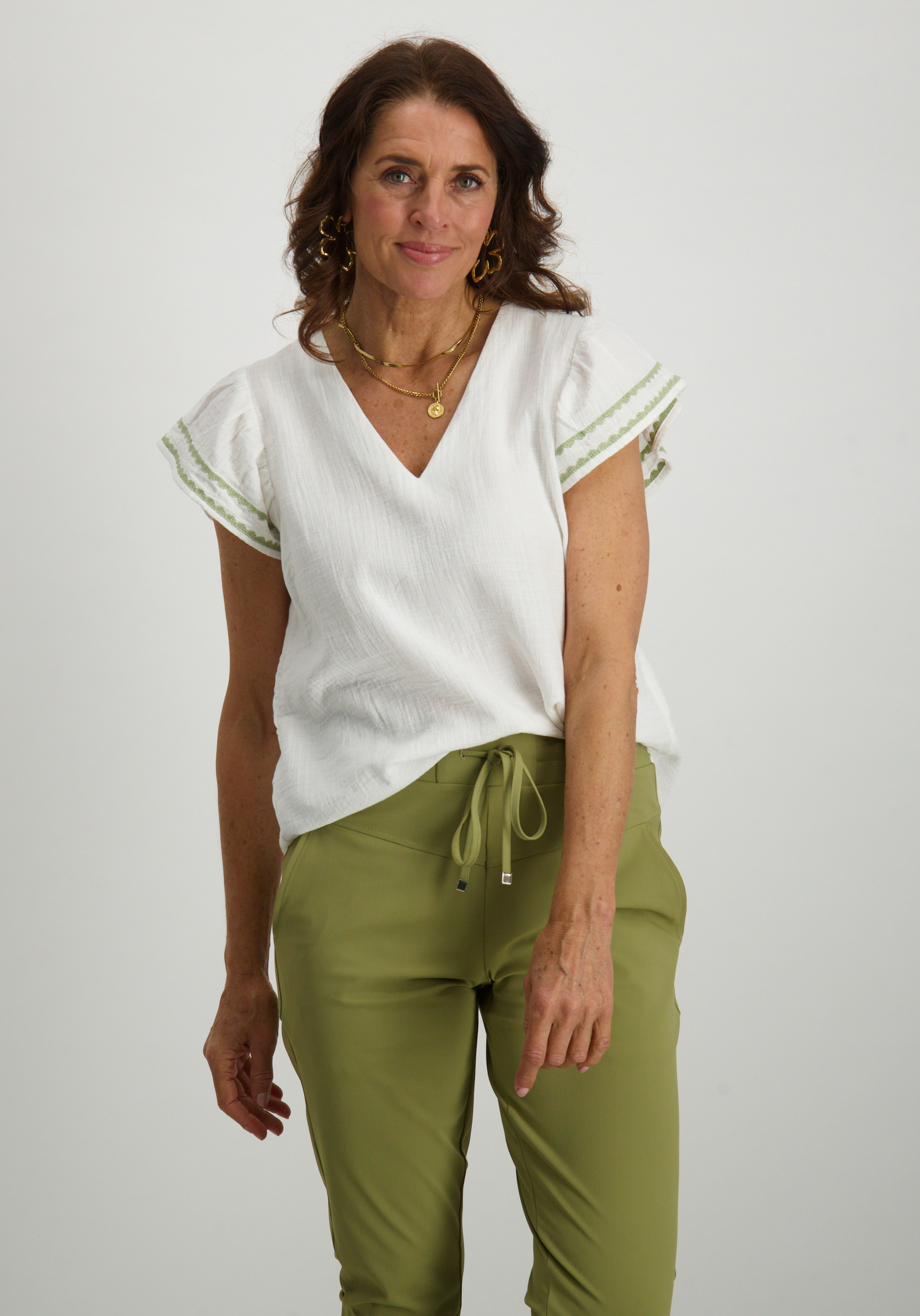 Vila Top Tovan 14104844 Wolwit-ecru