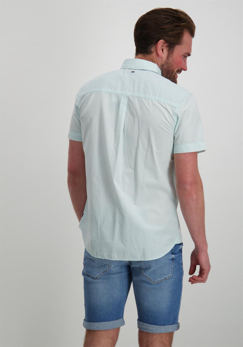 Petrol Overhemd met stippen M-1040-SIS416 Licht blauw