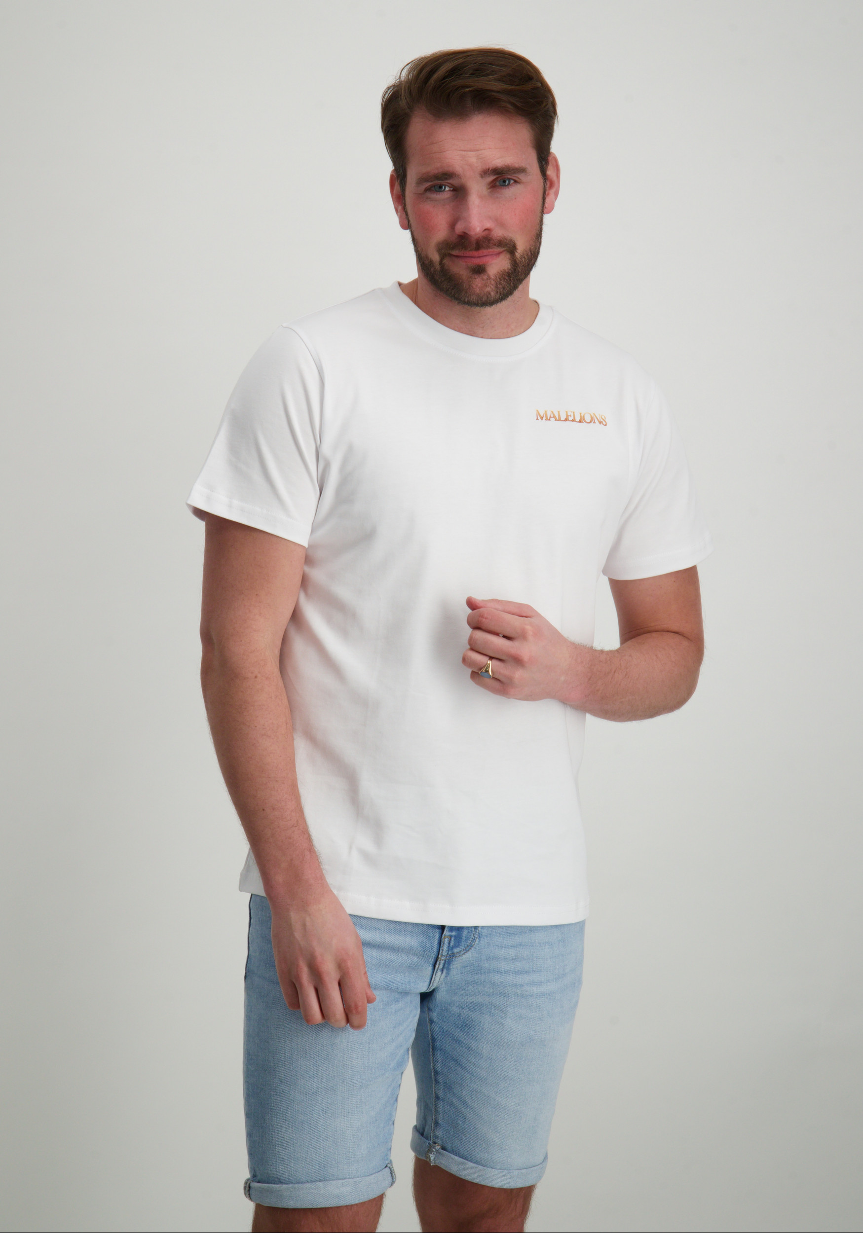 Malelions T-shirt Amazon MM2-SS25-39 Wit