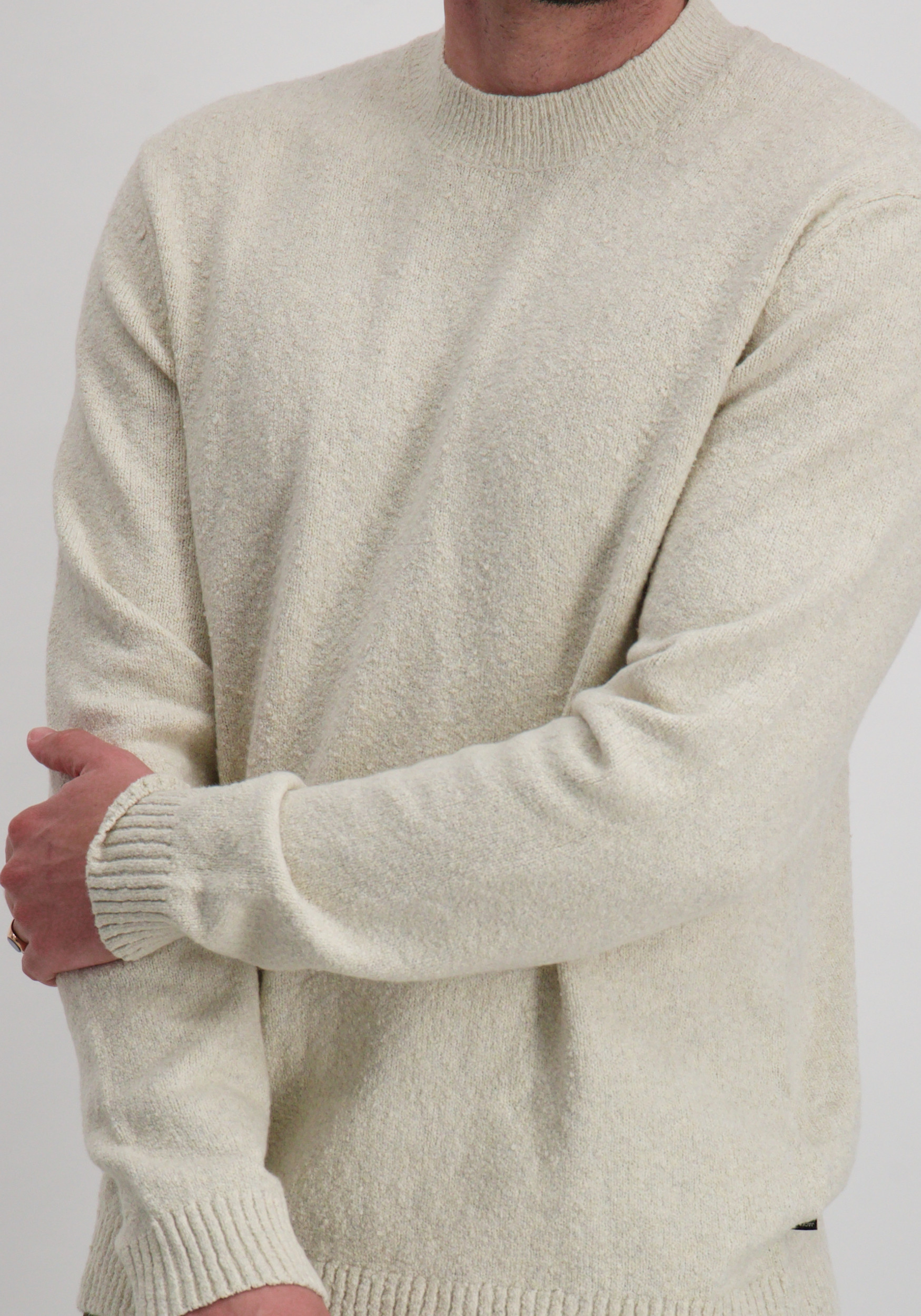 Jack & jones Trui Blamaverick 12286144 Wolwit-ecru