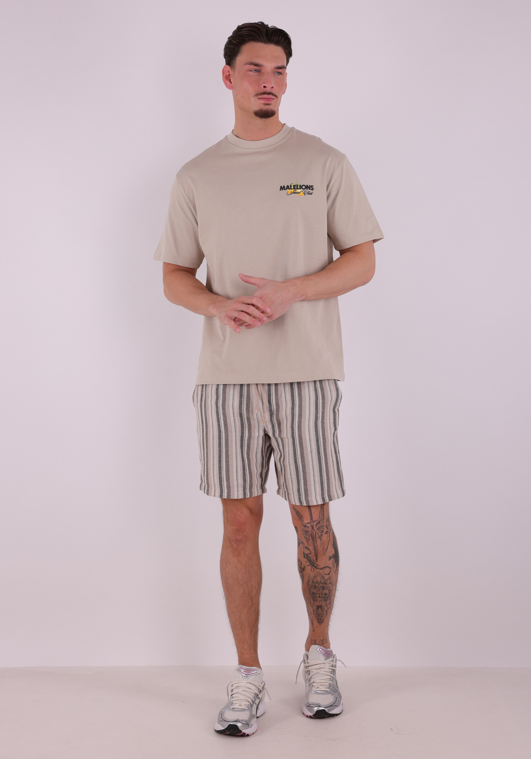 Malelions T-shirt Limone di capri MMC30026031 Taupe