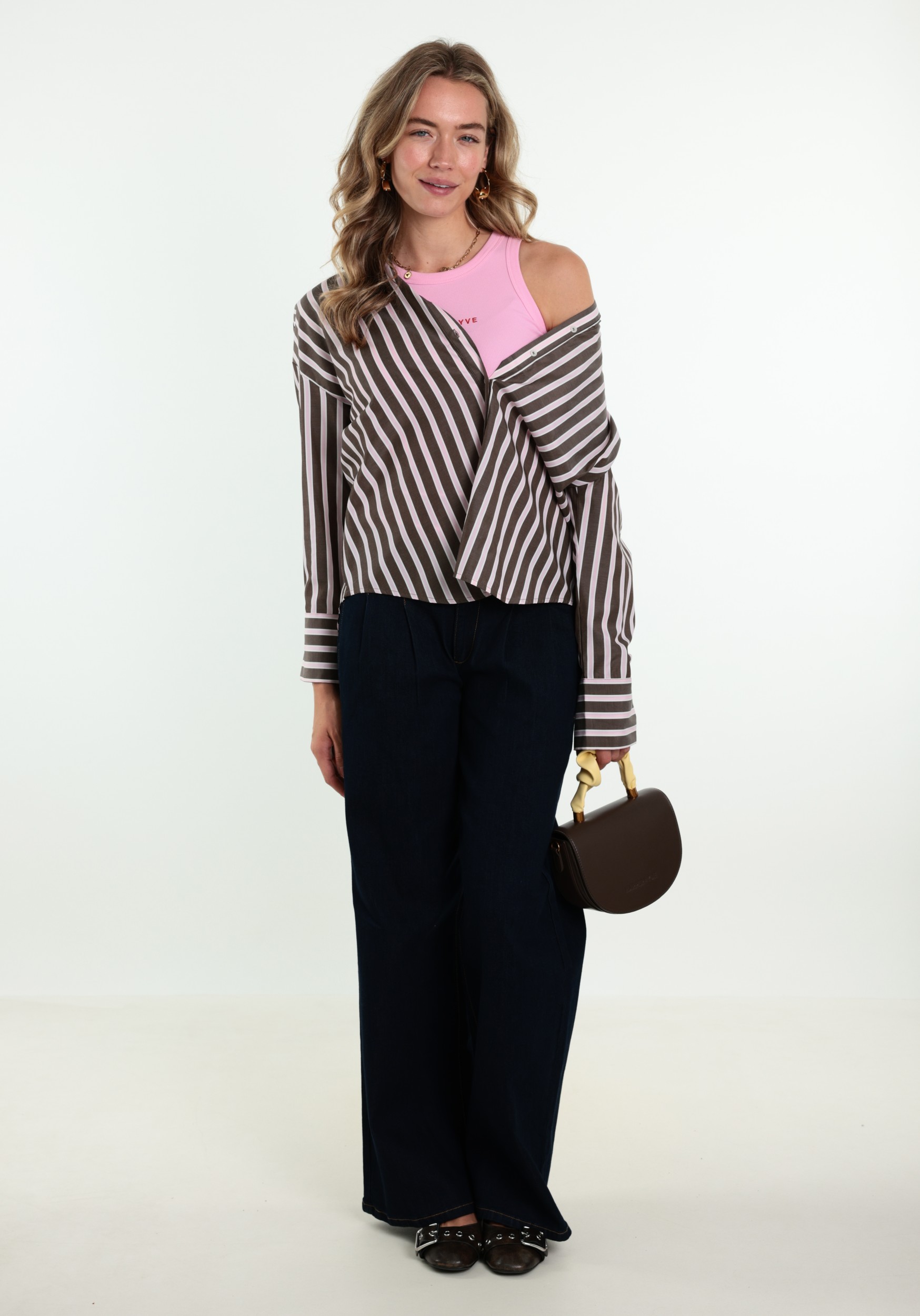 ONLY Blouse Oregon 15367554 Licht bruin