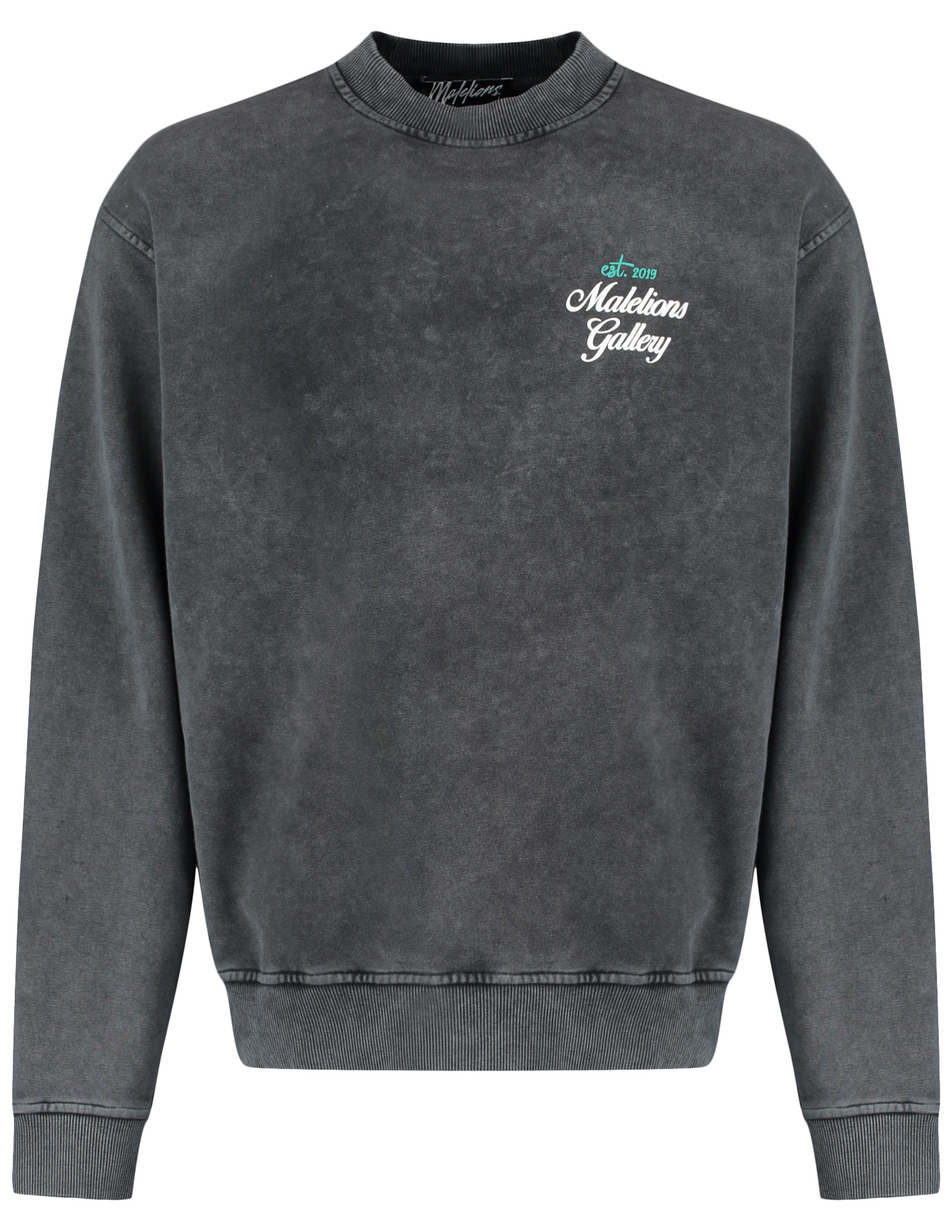 Malelions Sweater Gallery MM2-AW25-34 Donker Grijs