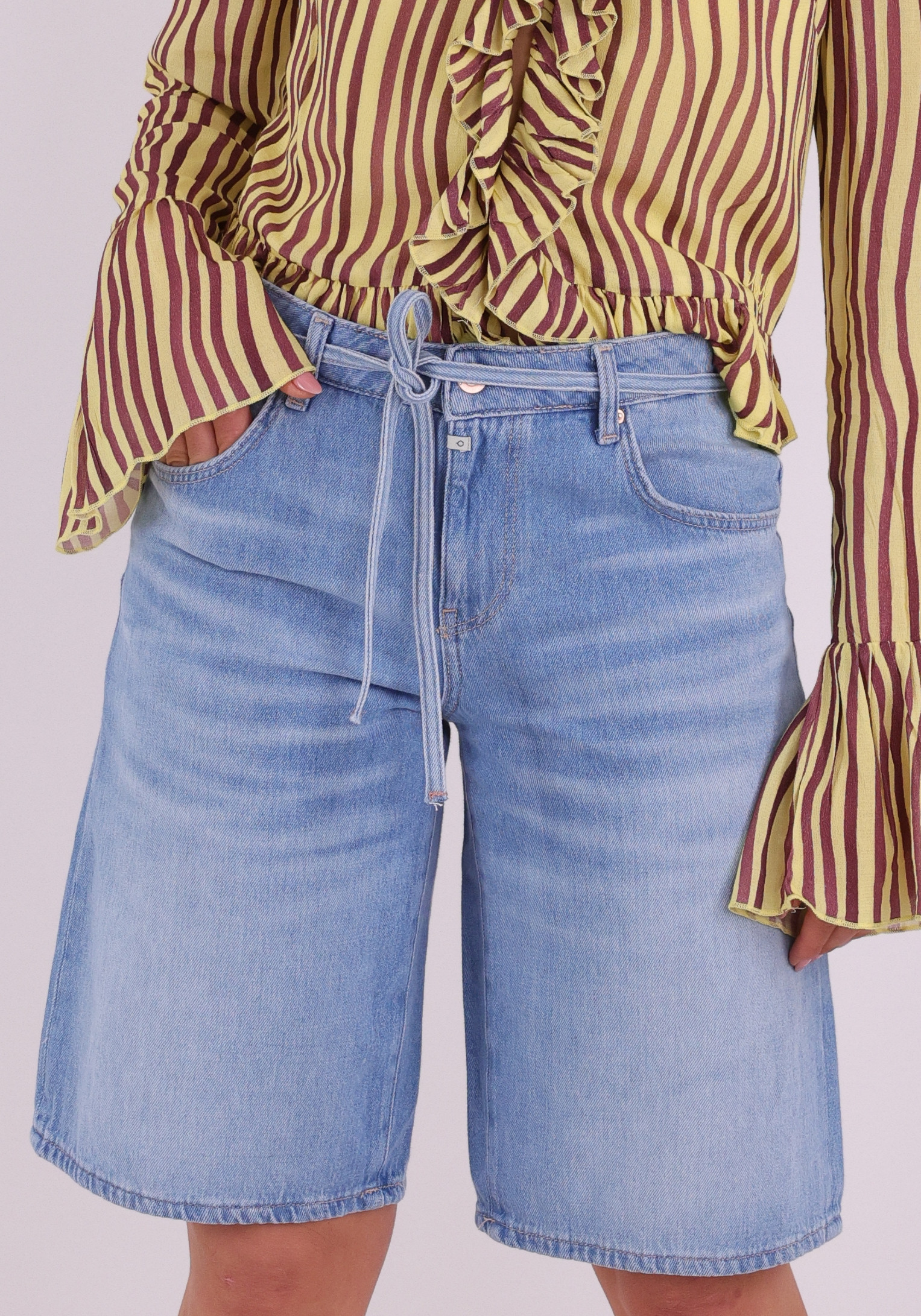 Cup of Joe Korte broek Harper Licht blauw