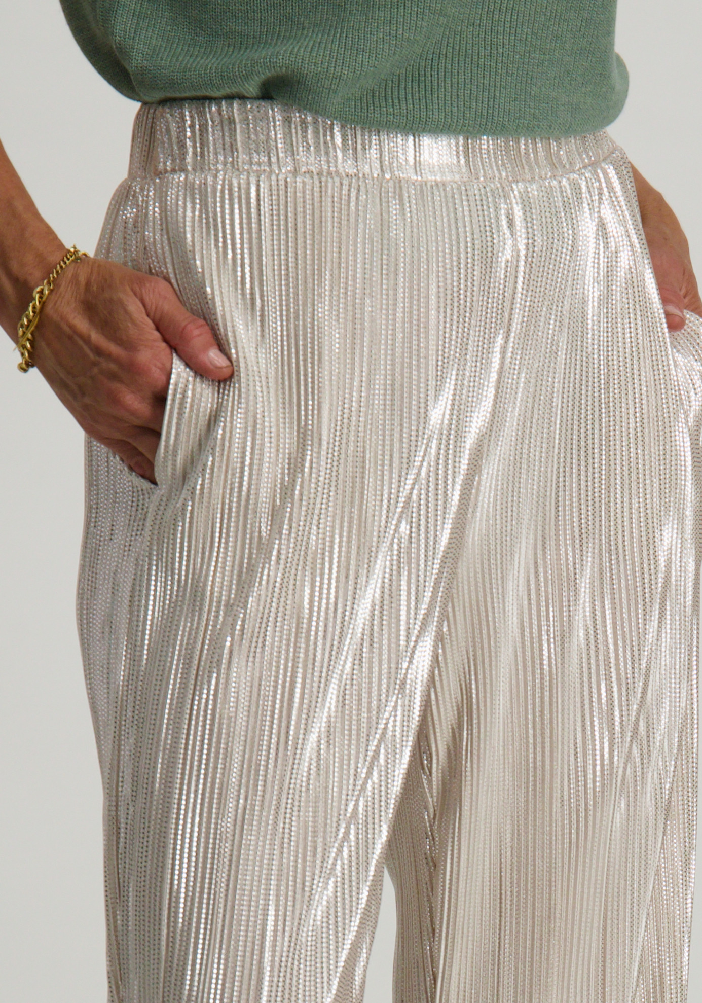 Vero moda Broek Duvi 10329787 Zilver