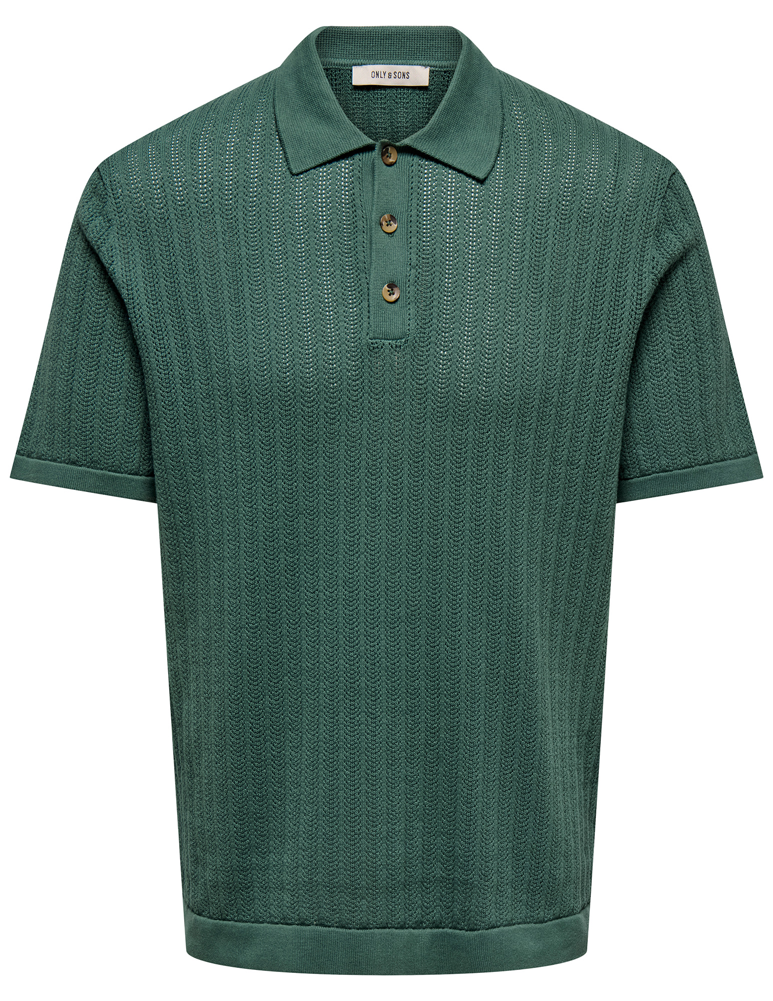 ONLY & SONS Polo Moon 22032760 Donker groen