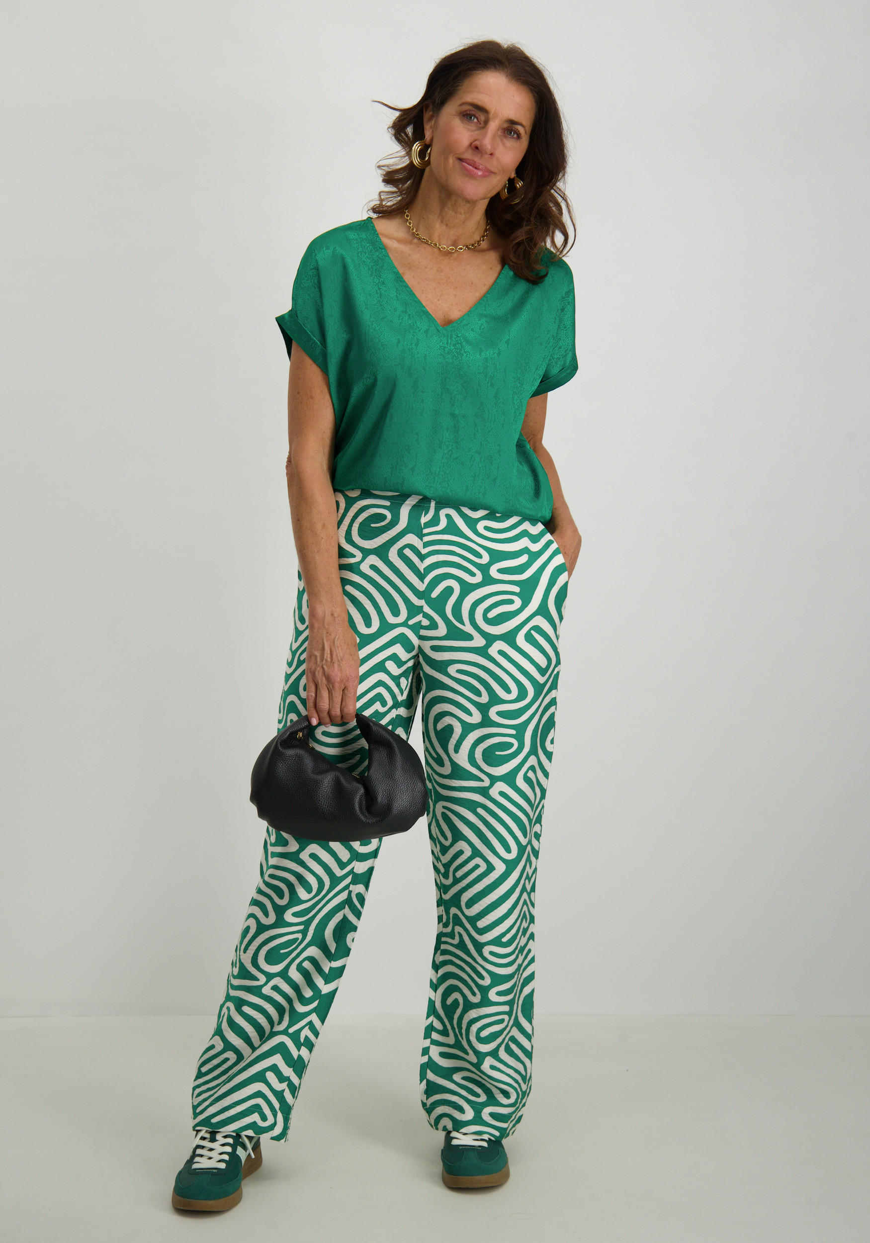 Vero moda T-shirt Balia 10320751 Donker groen