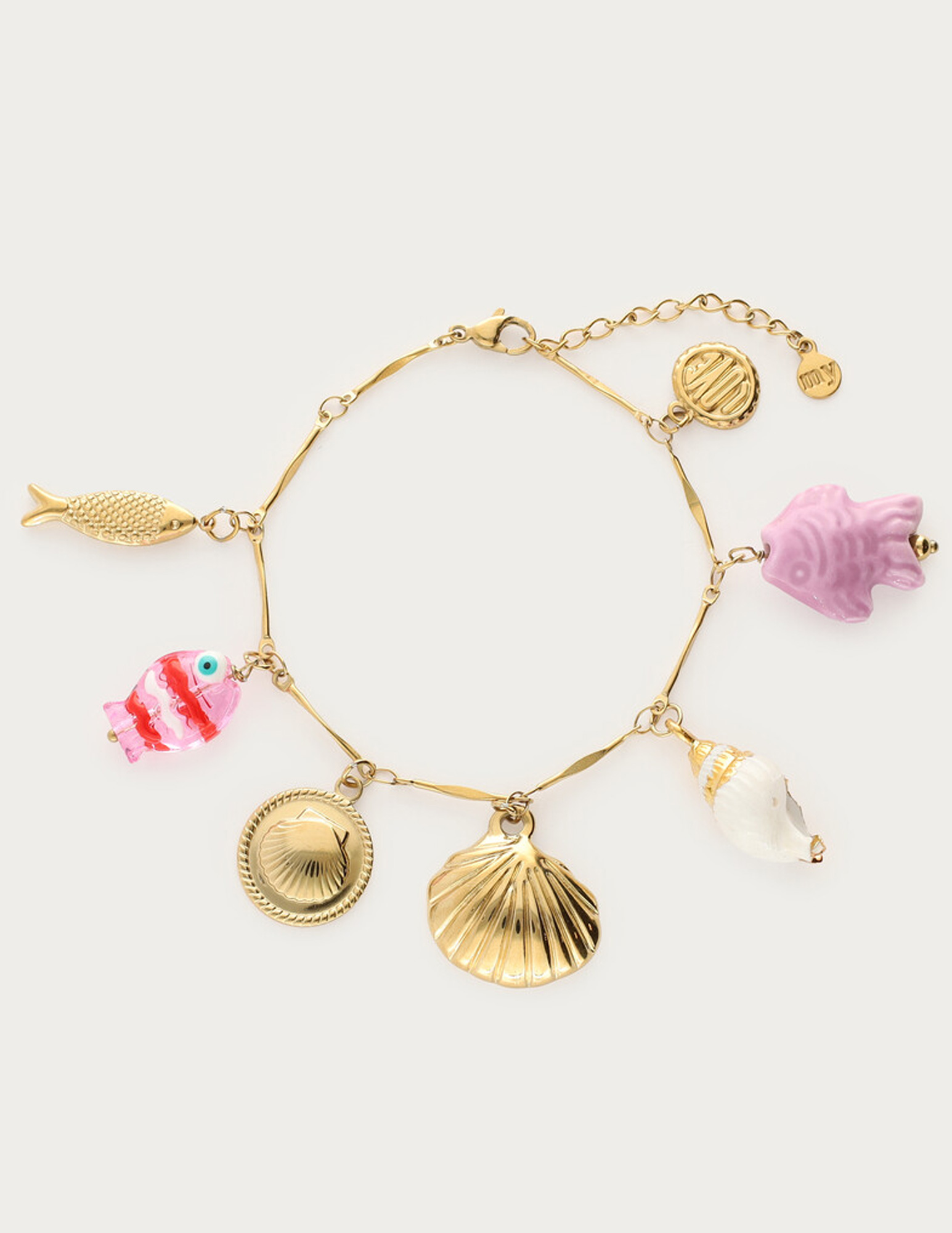 My Jewellery Fruits de Mer bedelarmband MJ13026 Goud