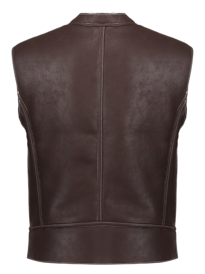 Geisha Gilet Lammy 55847-19 Donker bruin