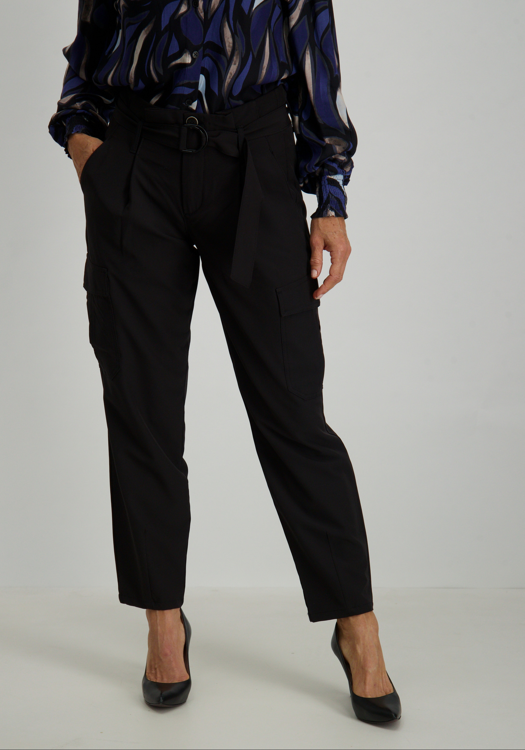 Para Mi Broek Carice cargo FW241.238317 Zwart