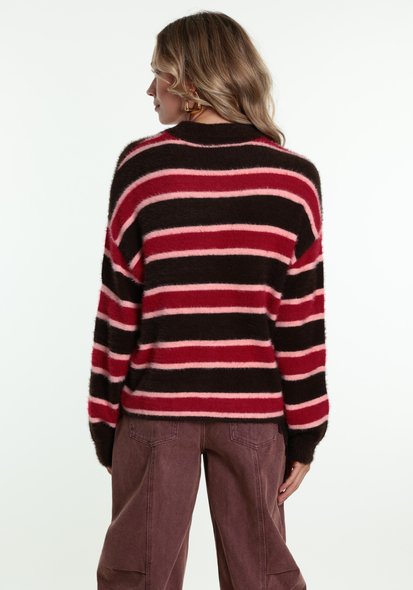 Colourful Rebel Trui Bobbi stripe WK118452 Multi