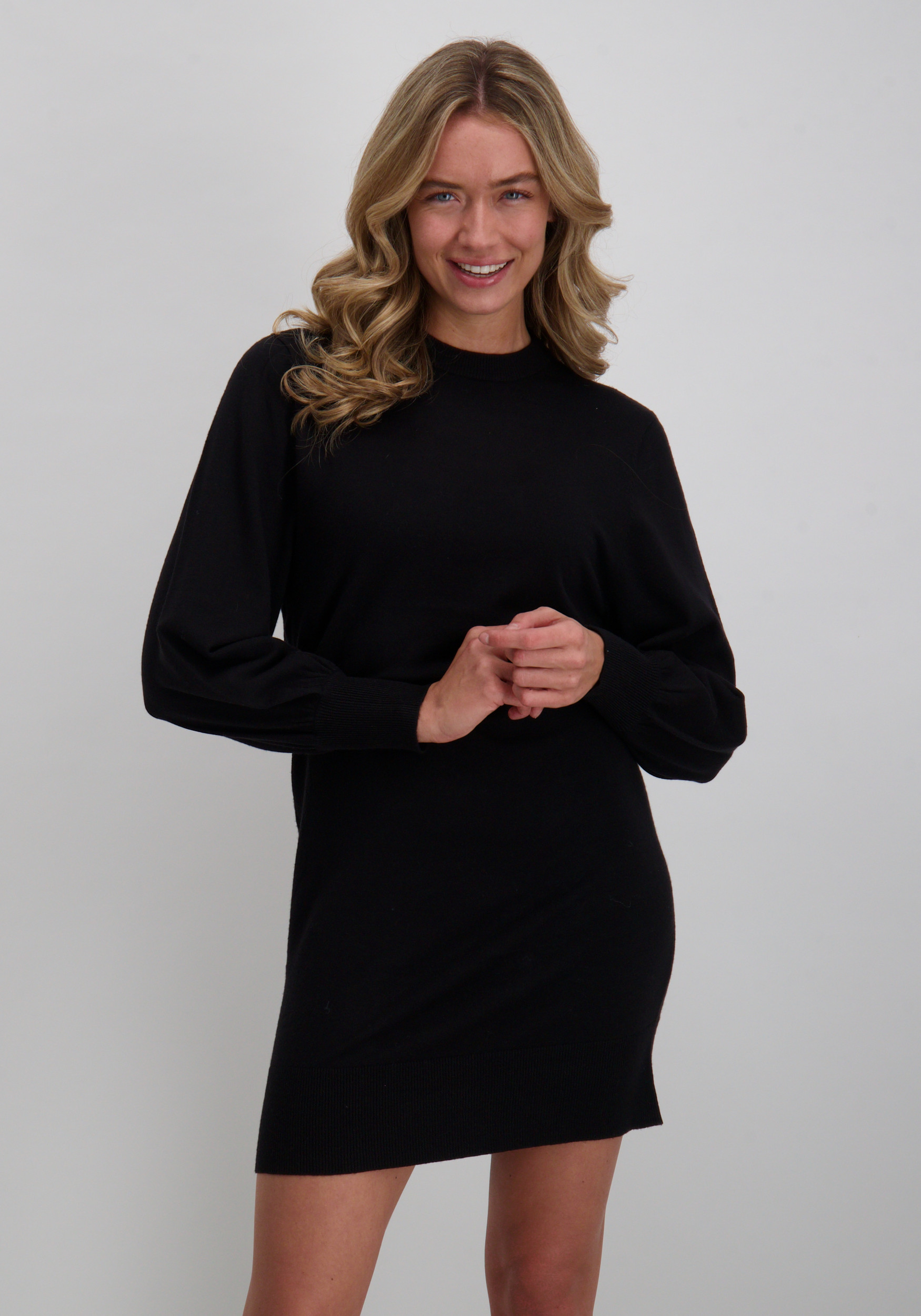 Only Sweaterdress Labelle 15210835 Zwart
