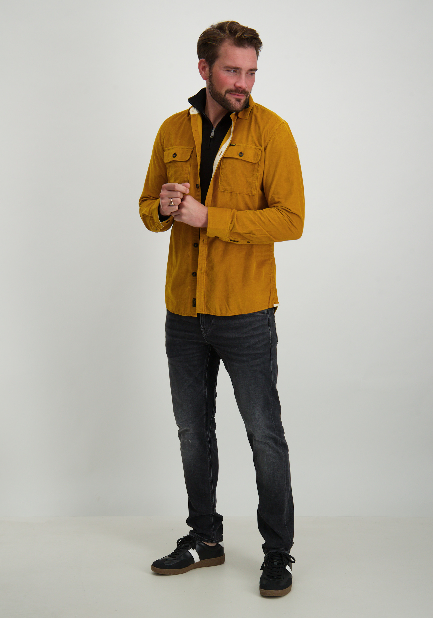 Malelions Trui Quarter zip MM3-AW24-09 Zwart