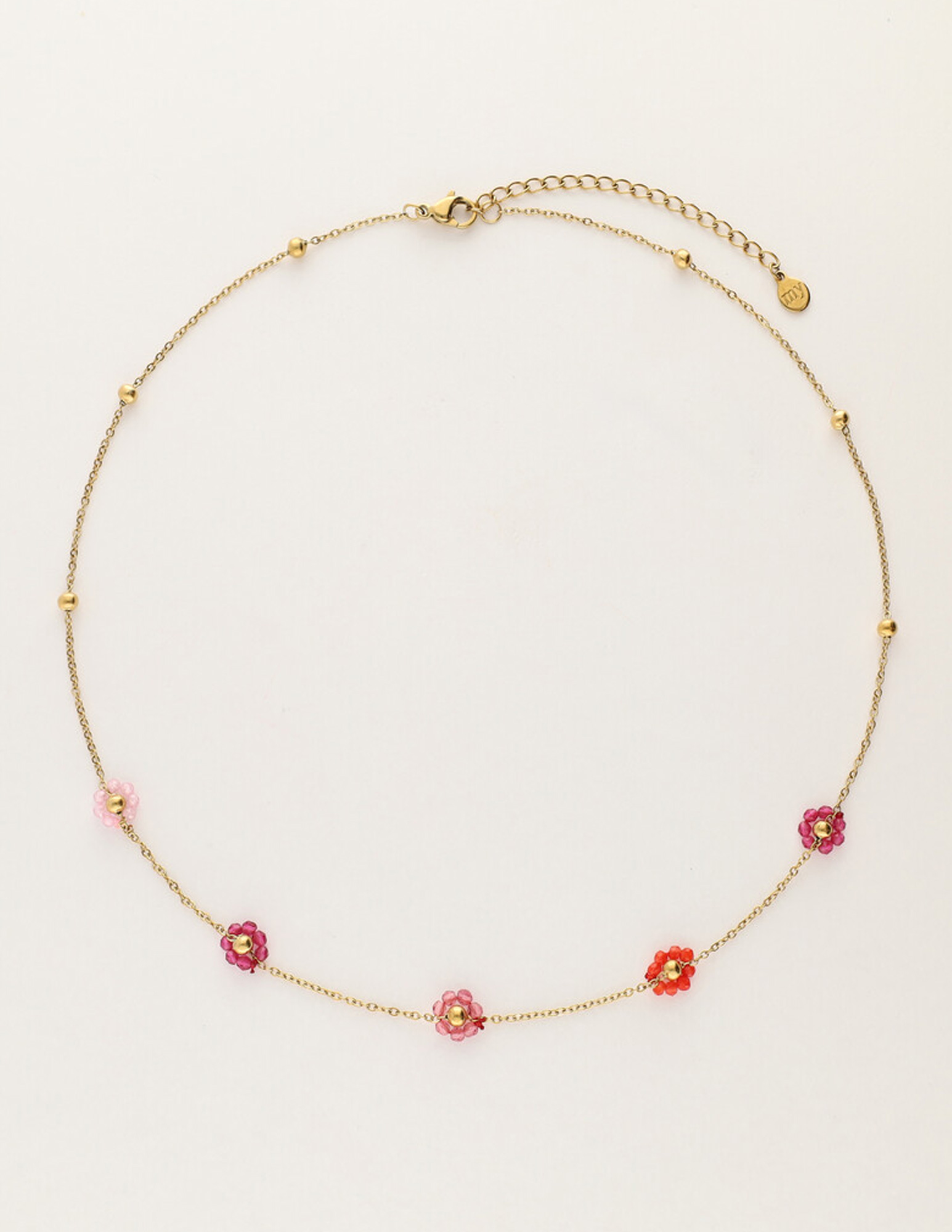 My Jewellery Sunrocks ketting met bloemen MJ12203 Goud