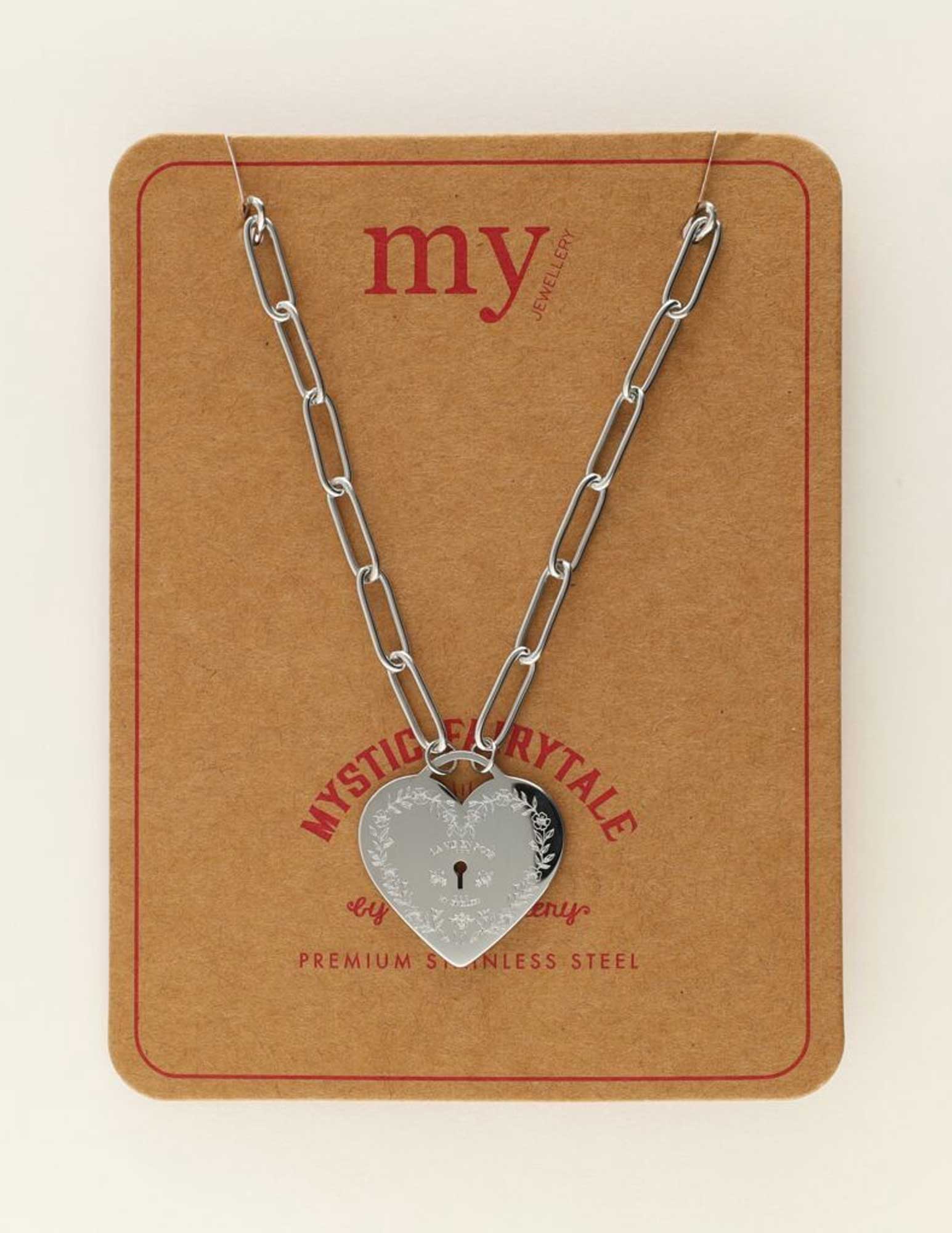 My Jewellery Mystic ketting met hart MJ09429 Zilver