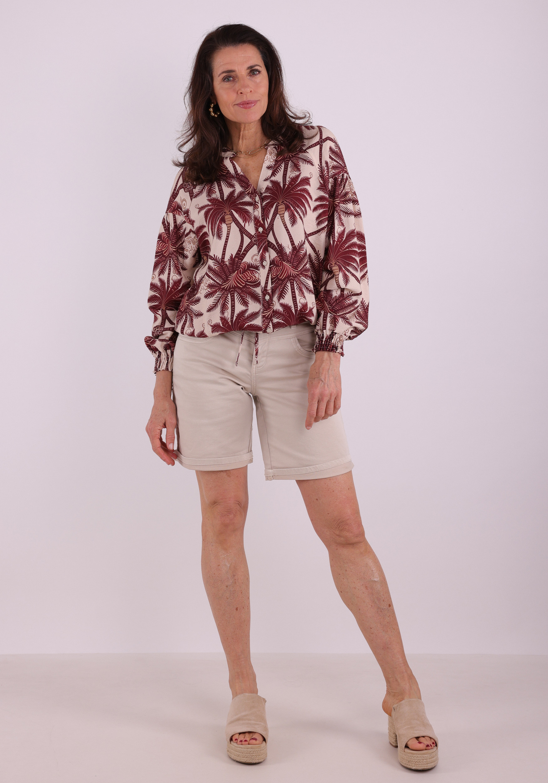 Geisha Blouse All-over print 63229-20 Wolwit-ecru