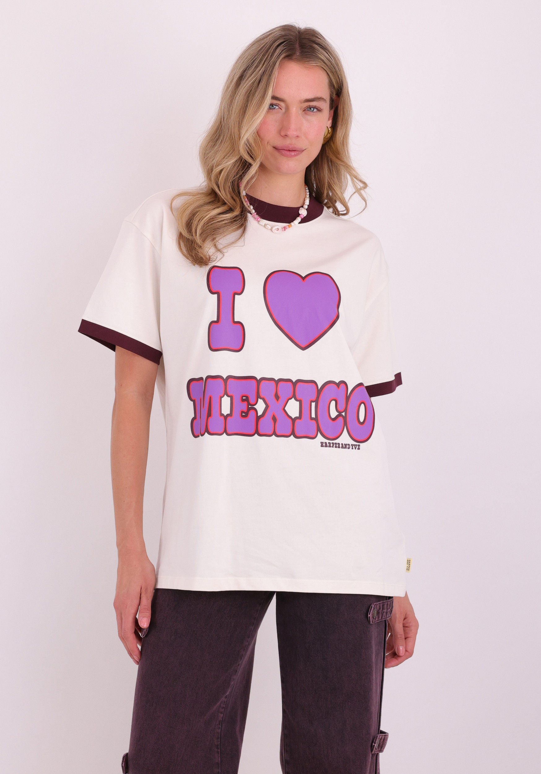 Harper & Yve T-shirt Mexico SS6Y306 Ecru
