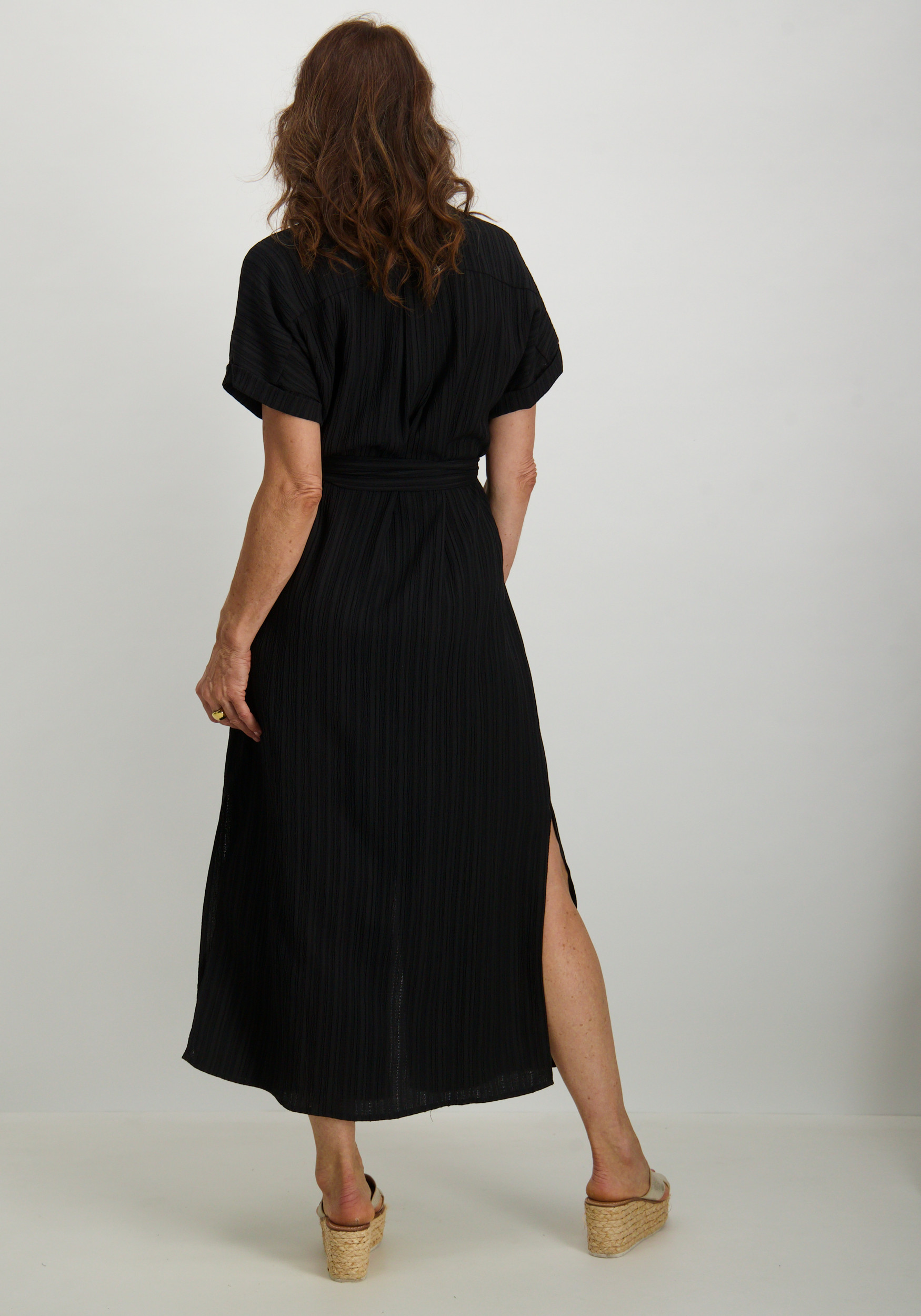 Tramontana Jurk Crinkled S01-16-501 Zwart