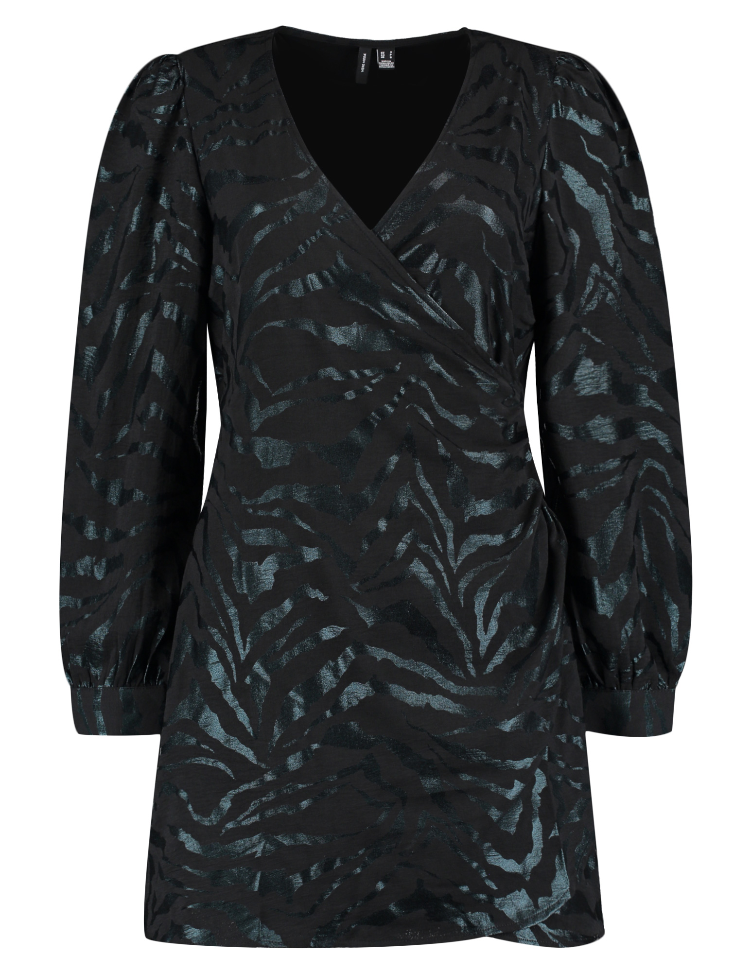 Vero moda Jurk Carla foil 10335942 Zwart