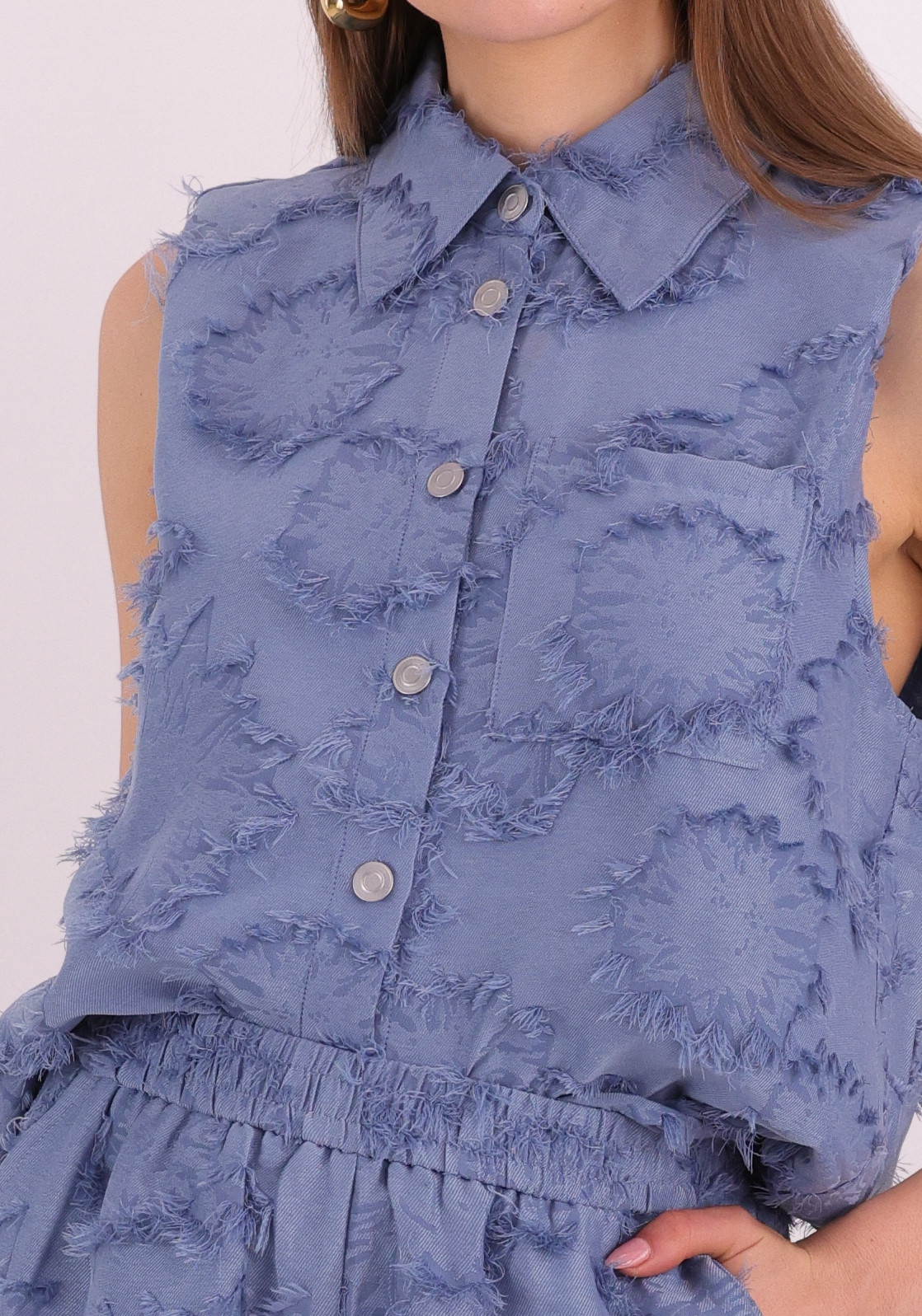Studio Amaya Top Storm Blauw