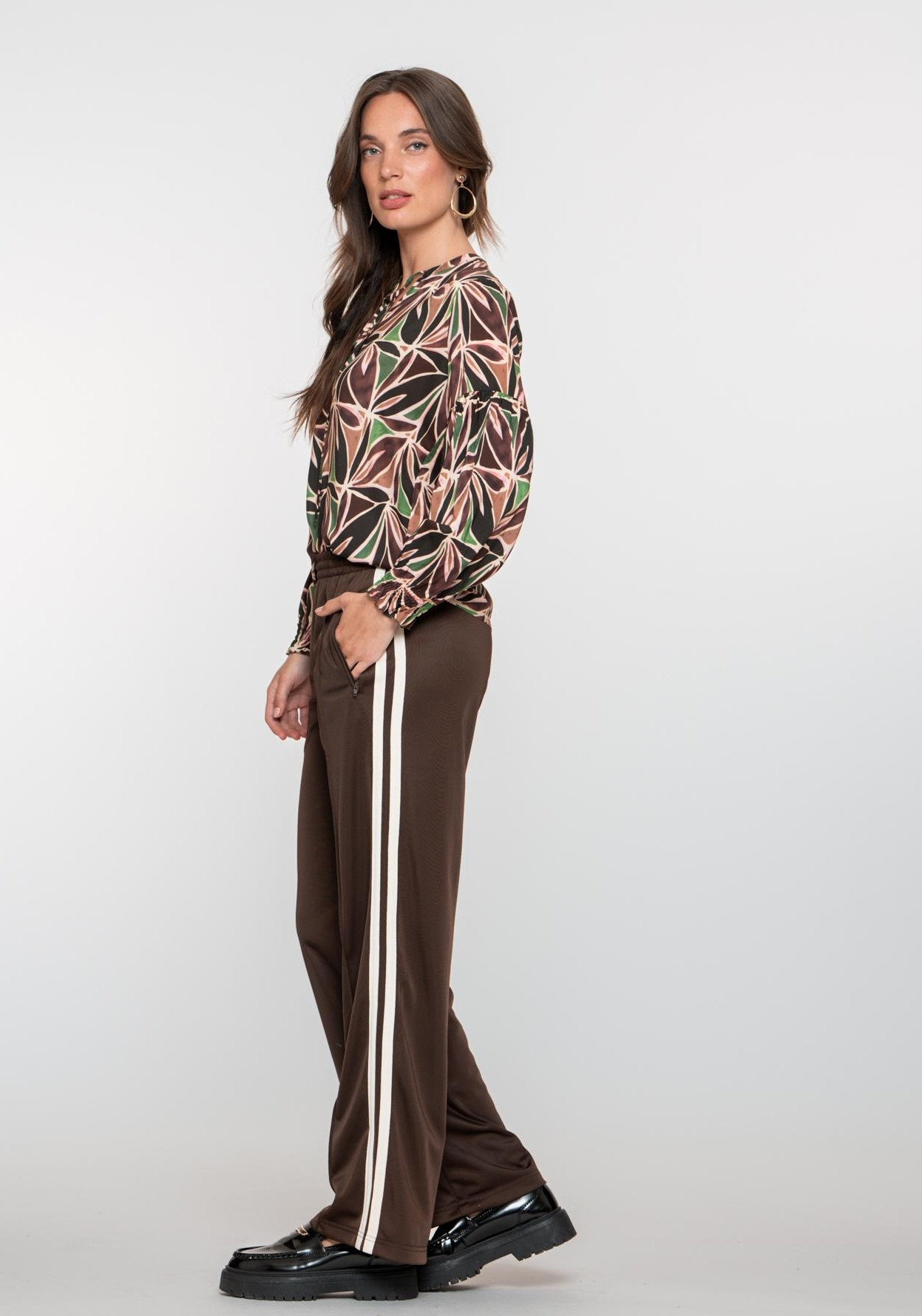 Geisha Broek 51834-10 Donker bruin